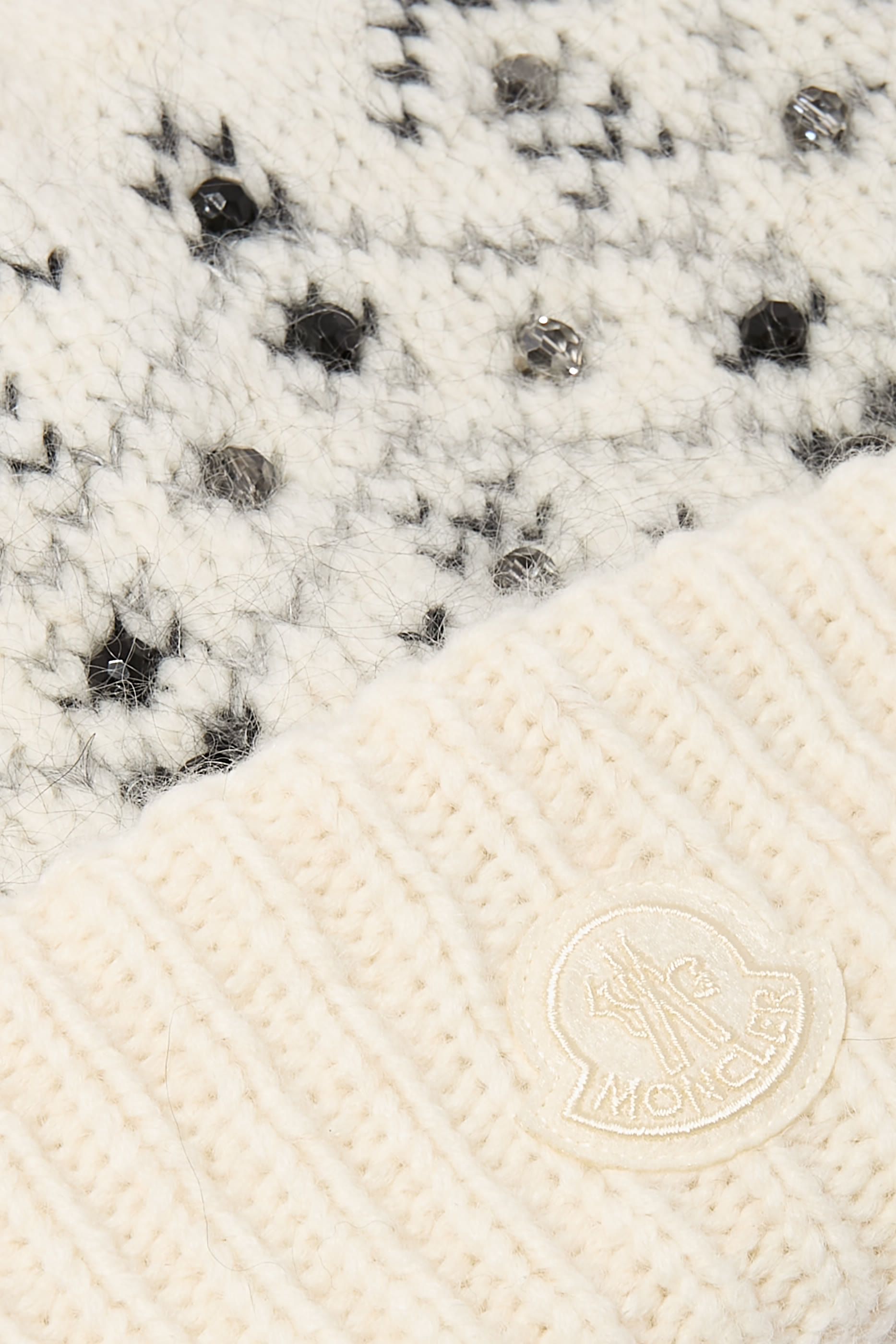 Crystal-Embroidered Beanie