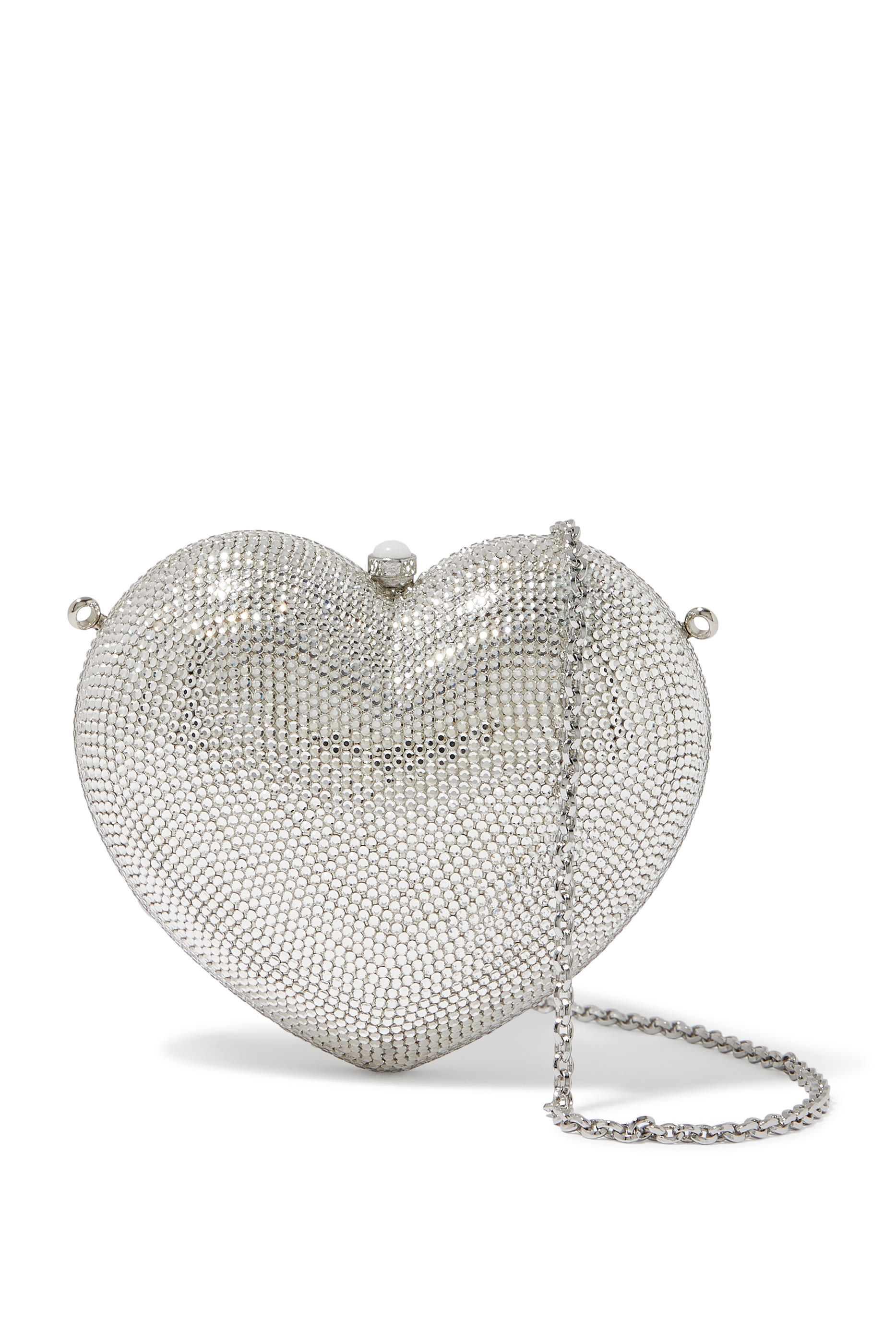 L'Amour Petit Coeur Crystal Clutch Bag
