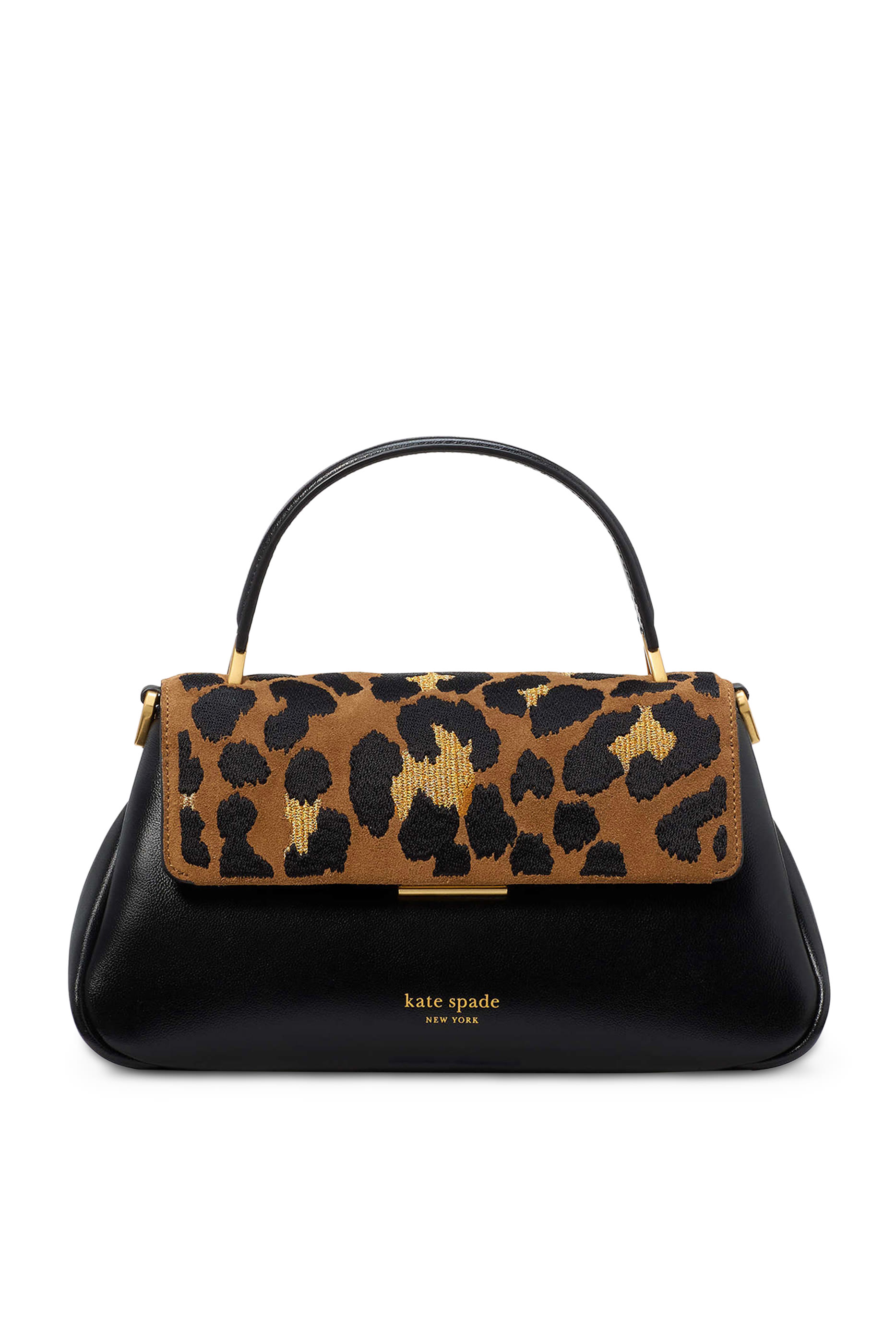 Grace Leopard Suede Shoulder Bag