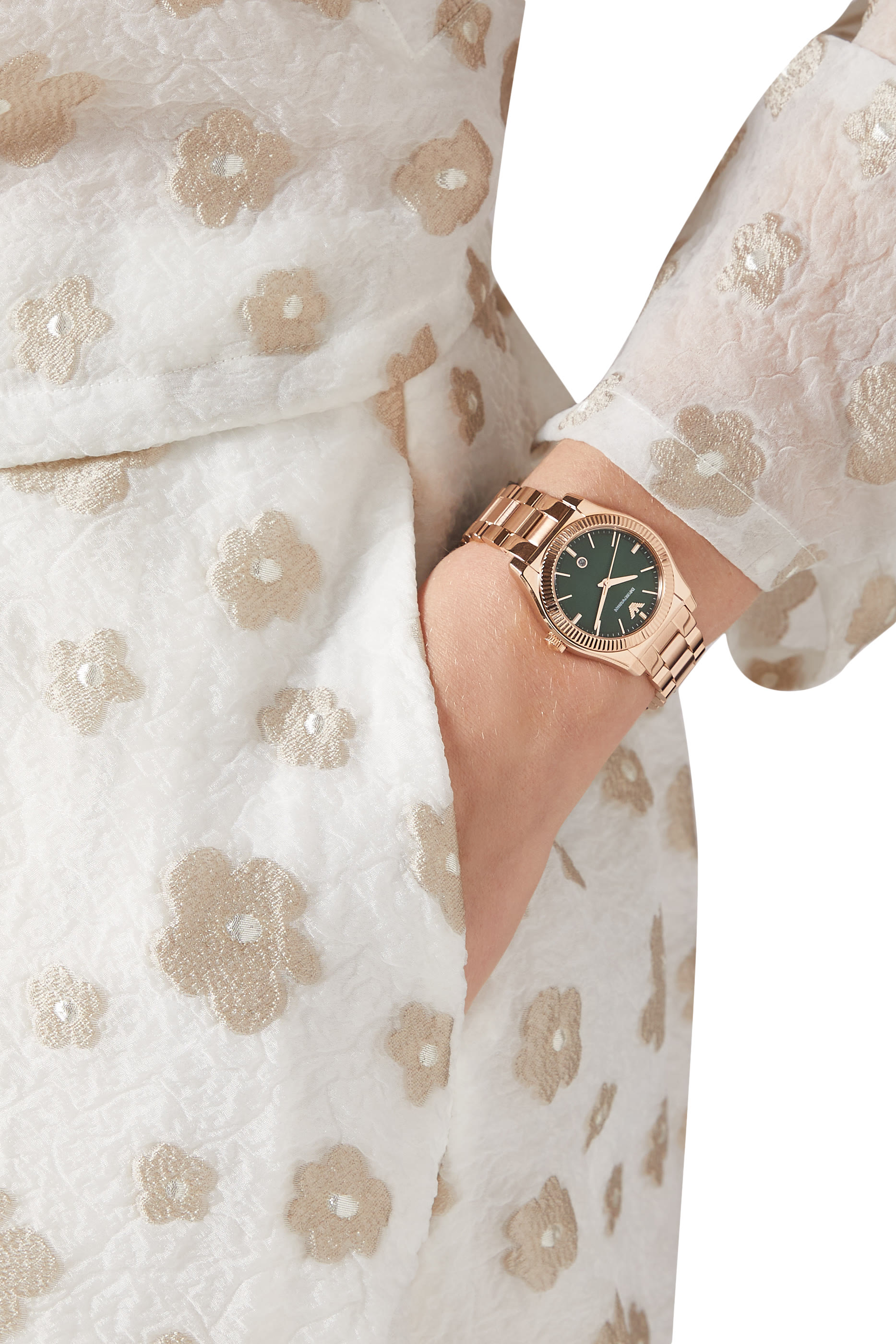 Three-Hand Stainless Steel Watch