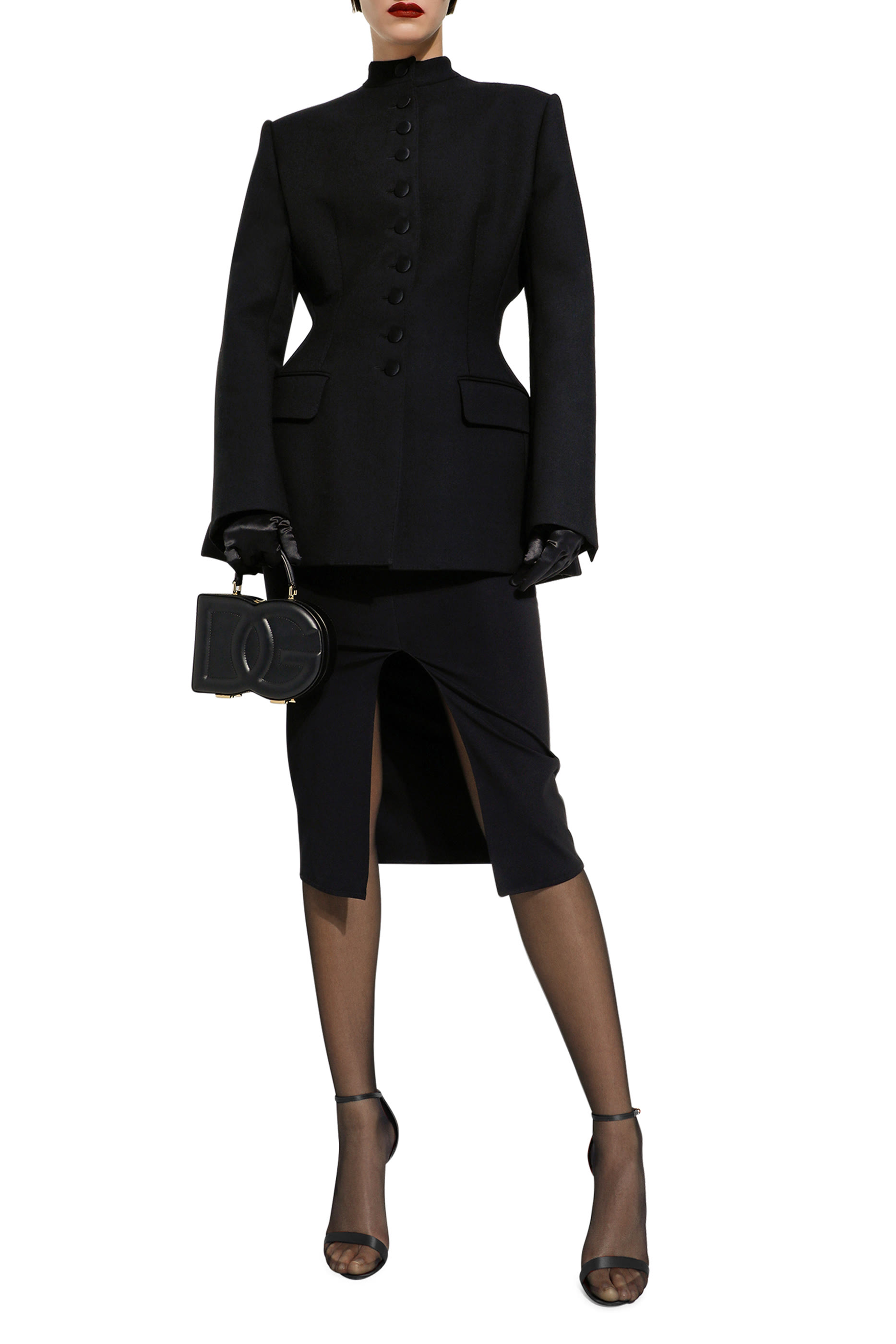 Jersey Full Milano Calf-Length Skirt