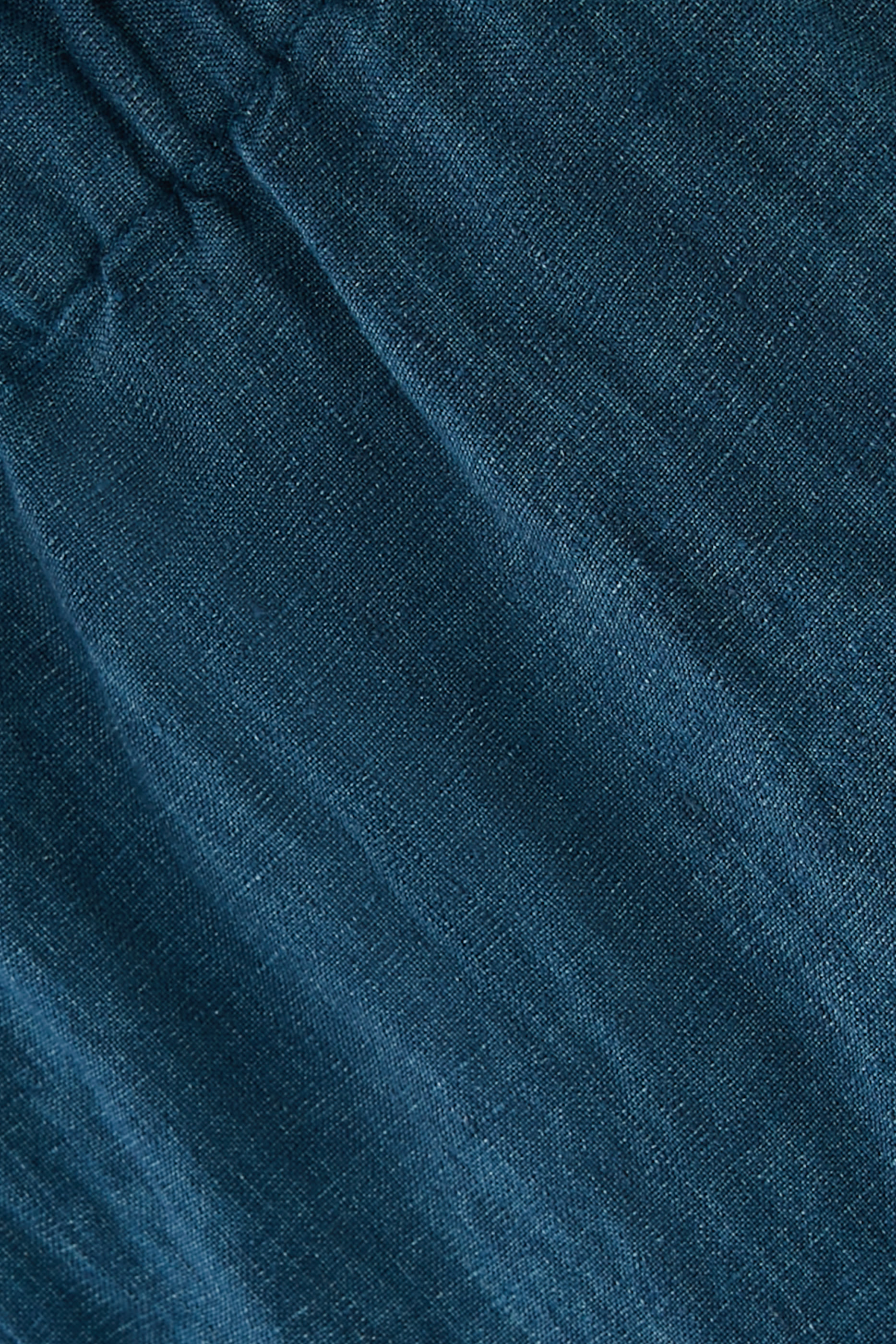 Washed Organic Linen D&eacute;lav&eacute; Wide-Leg Pant