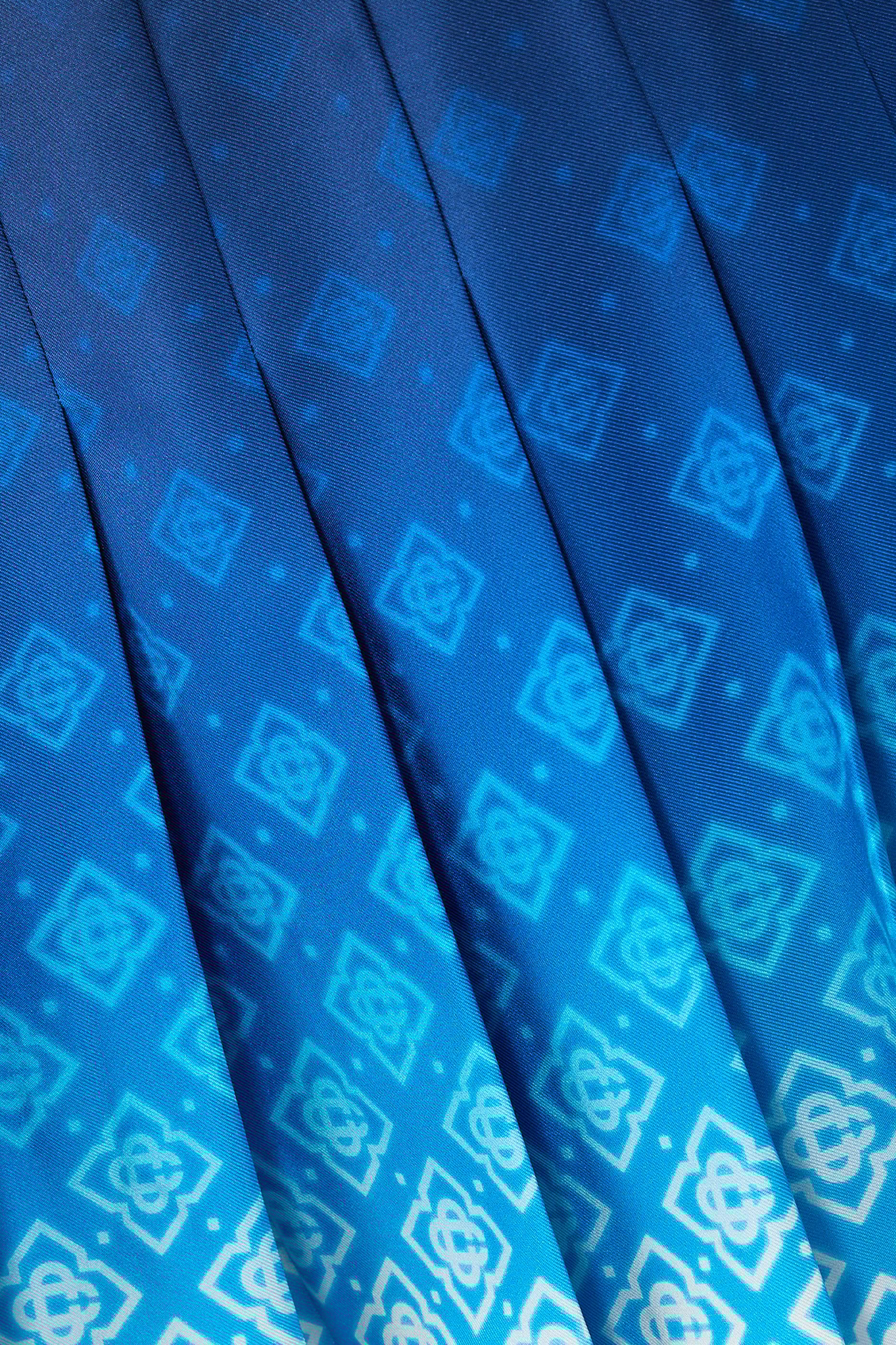 Monogram Pleated Mini Skirt