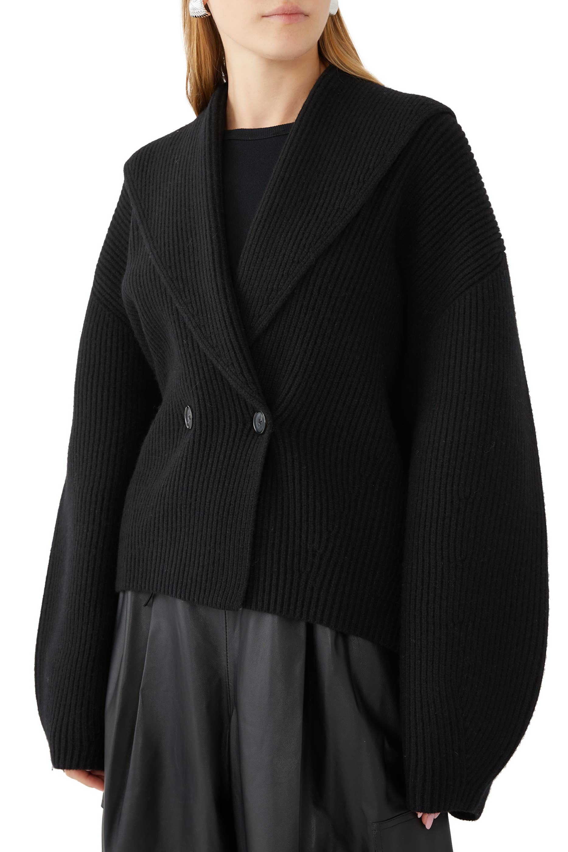 Shawl-Lapel Cardigan