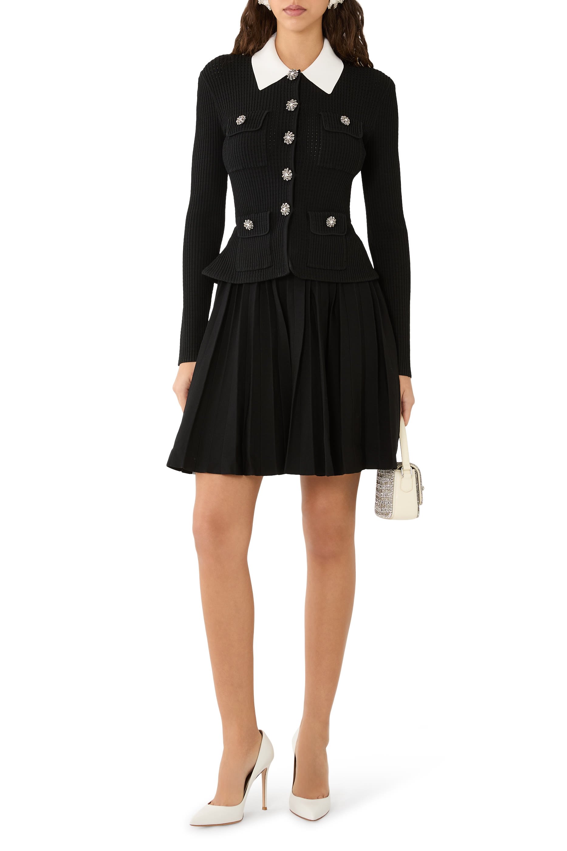 Tailored Knit Mini Dress