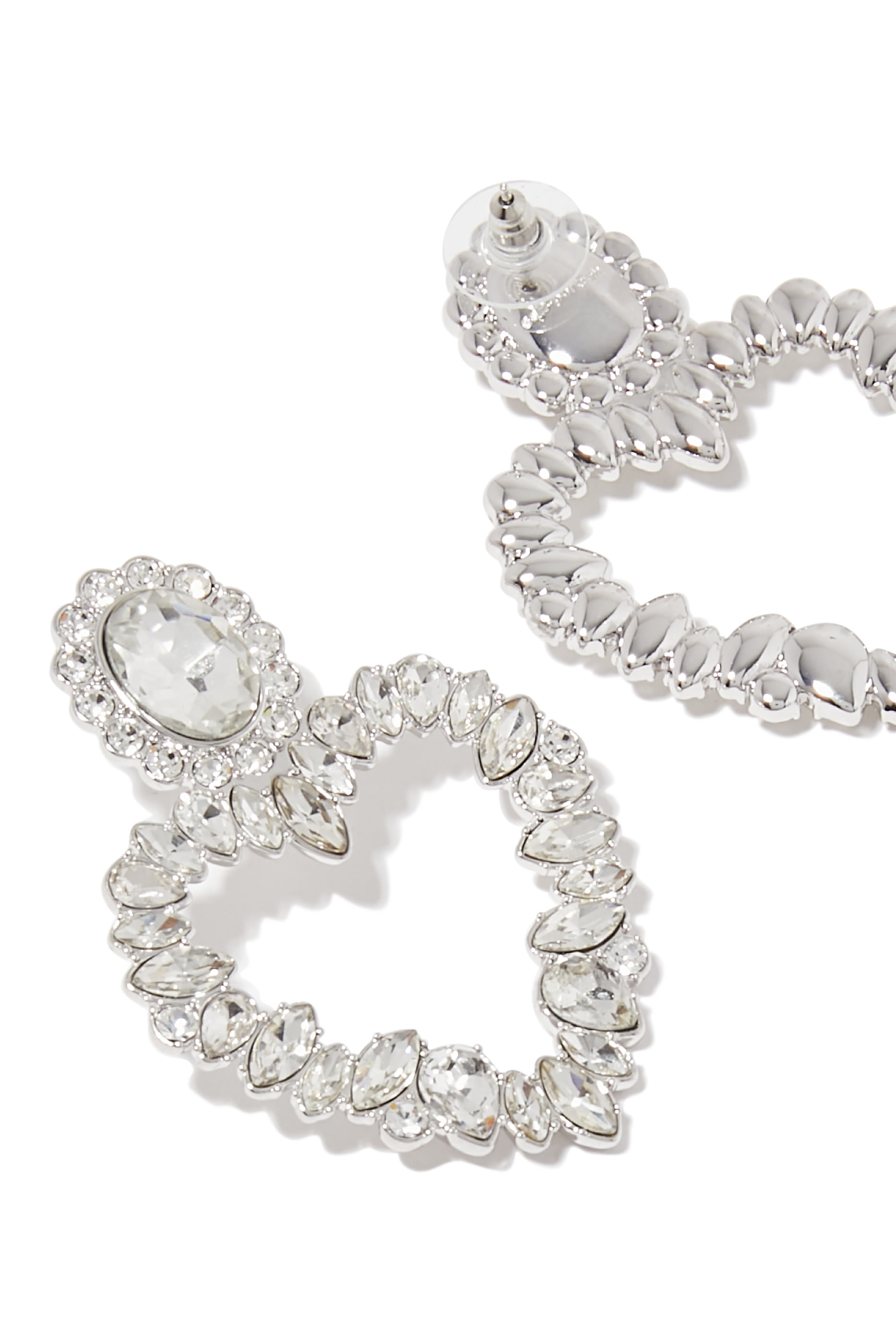 Crystal Heart Earrings
