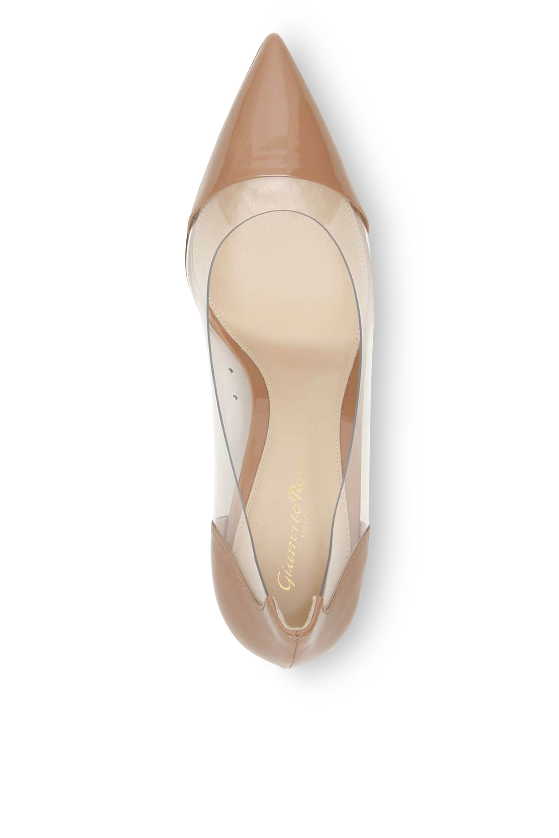 70 Patent-Leather Plexi Pumps