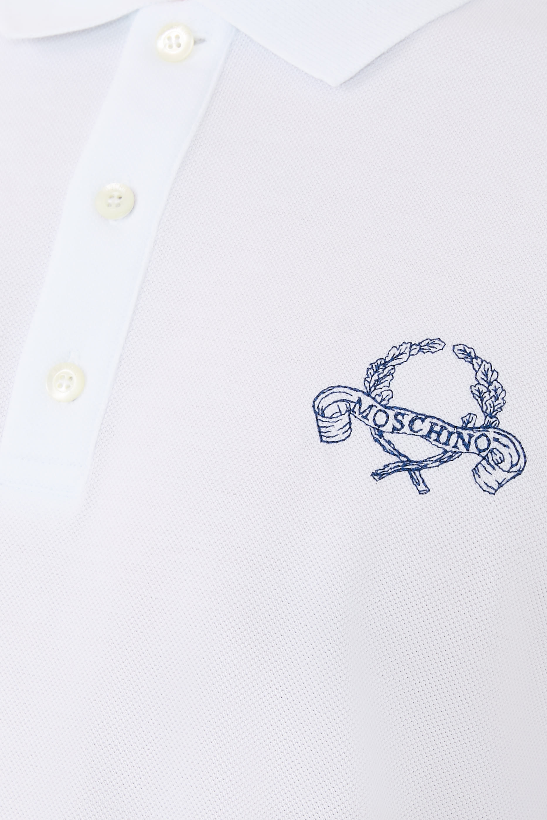 Laurel Crown Cotton Pique Polo Shirt