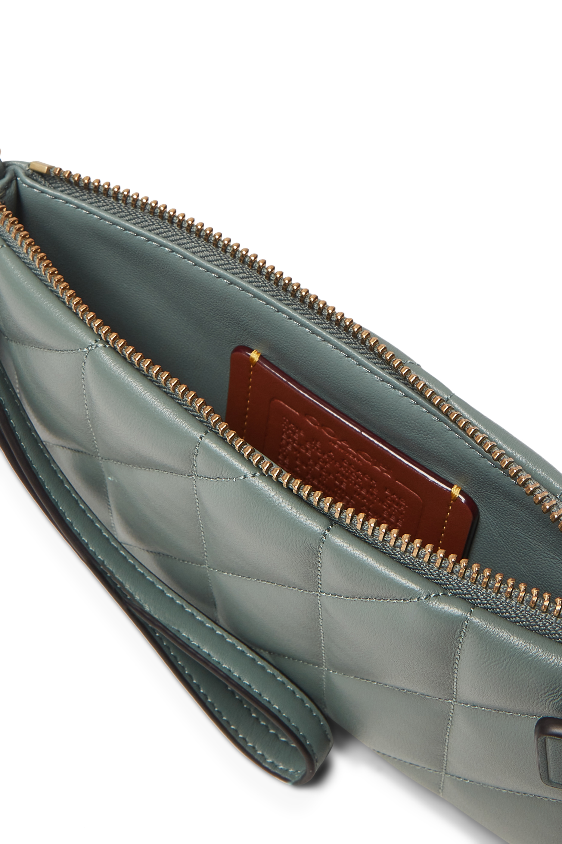 Pouch Bag in Quilted Leather