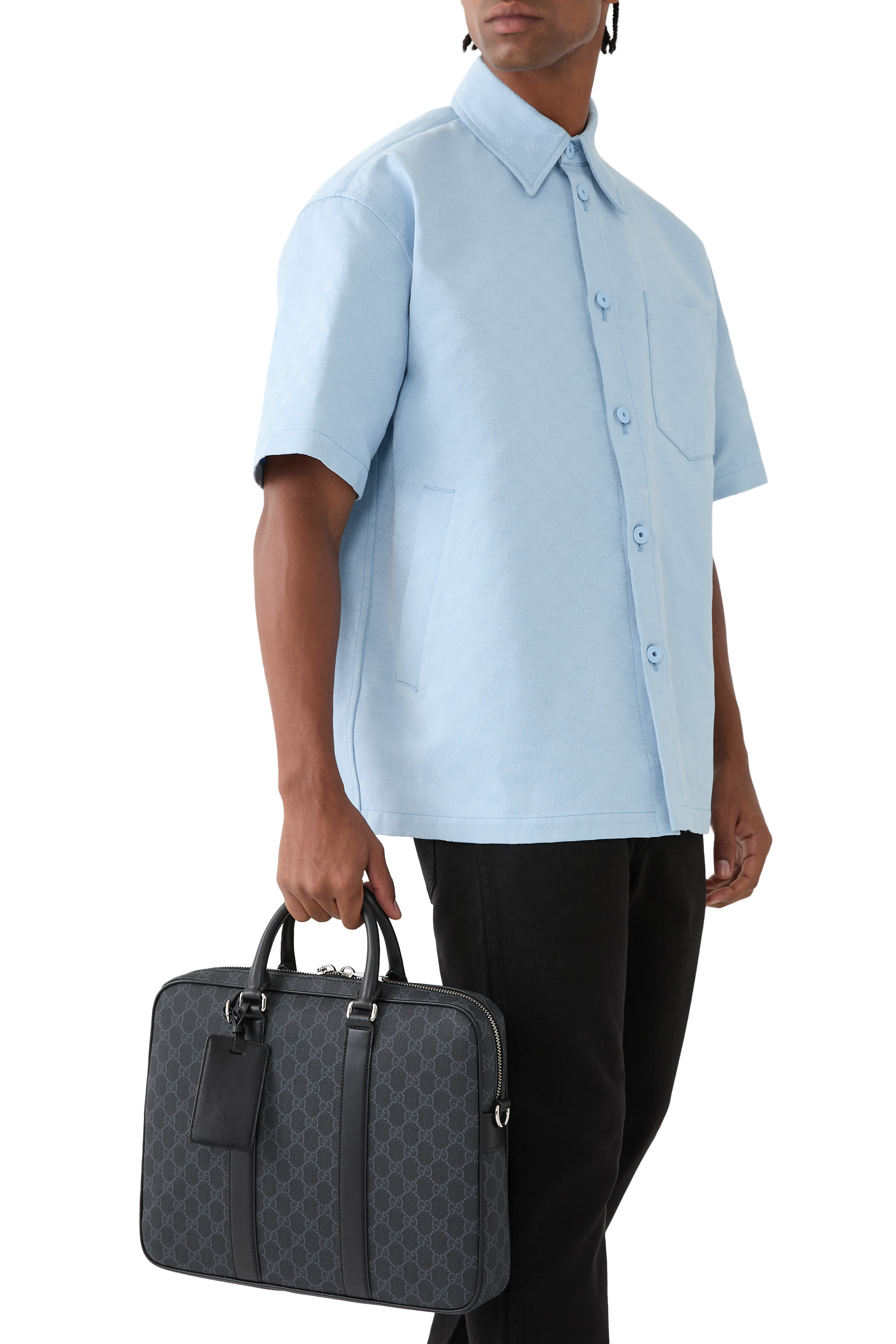 Small GG Briefcase with Shoulder Strap