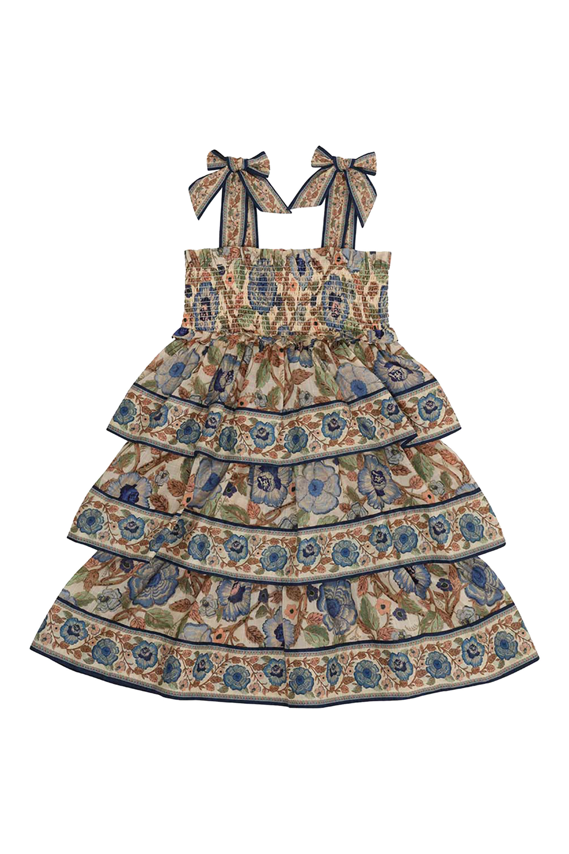 Junie Shirred Tiered Dress