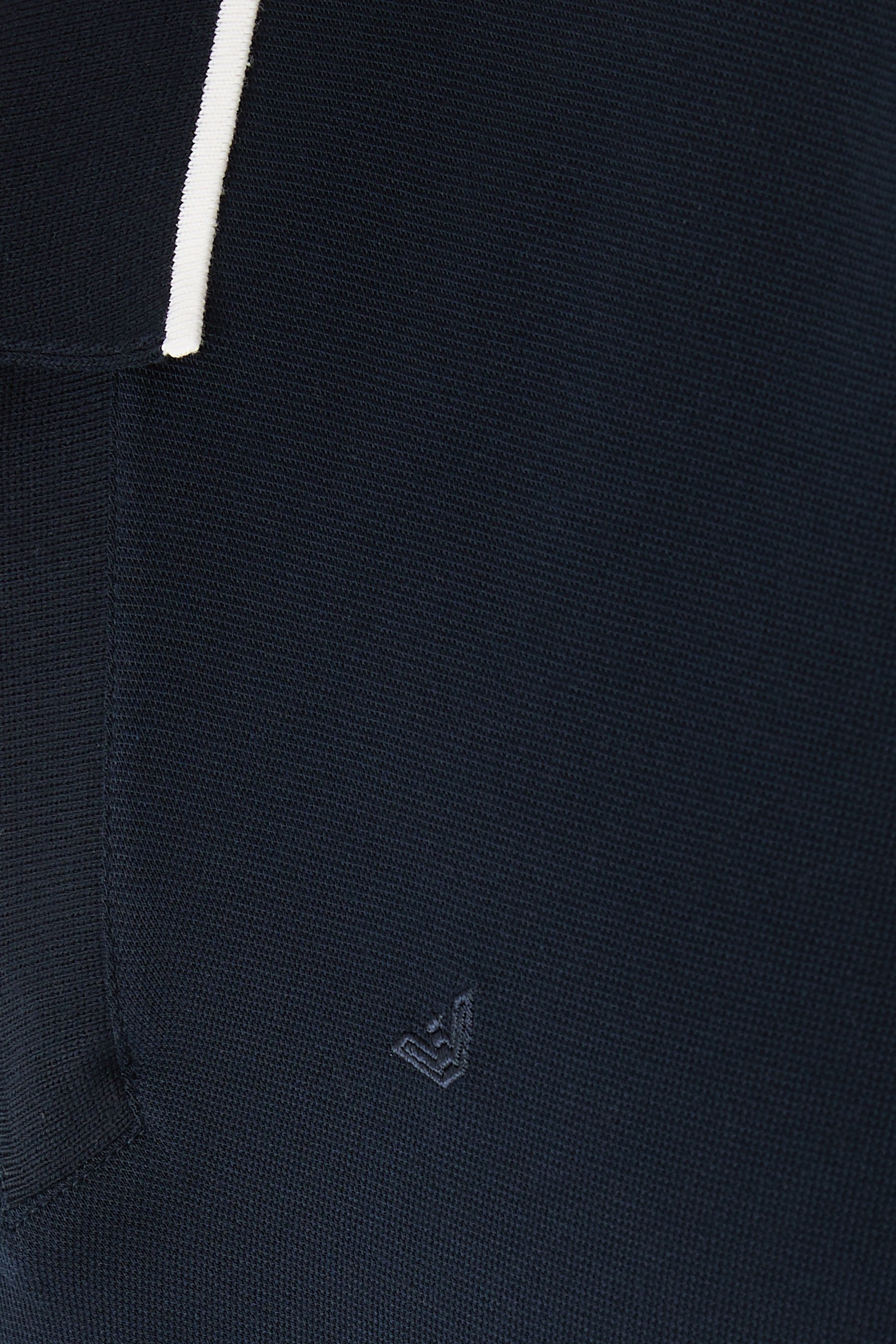 Micro Eagle Logo V-Neck Polo Shirt