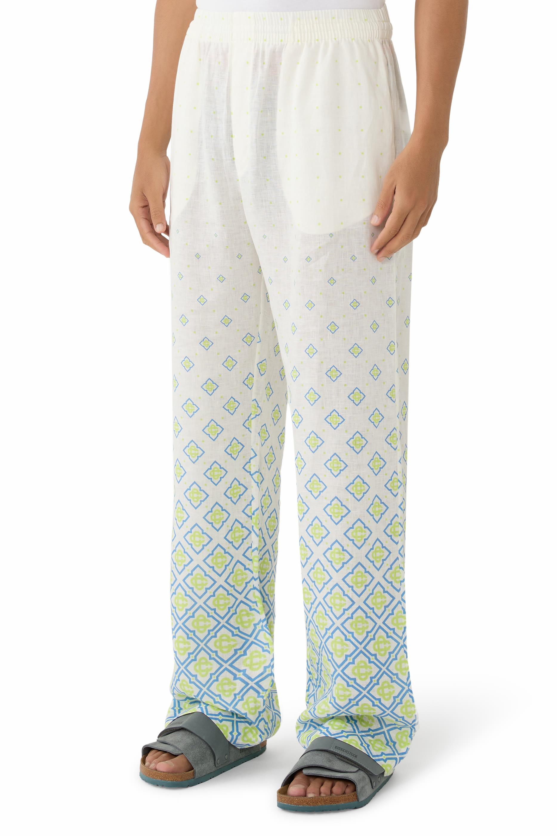 Degrade Monogram Silk Trousers