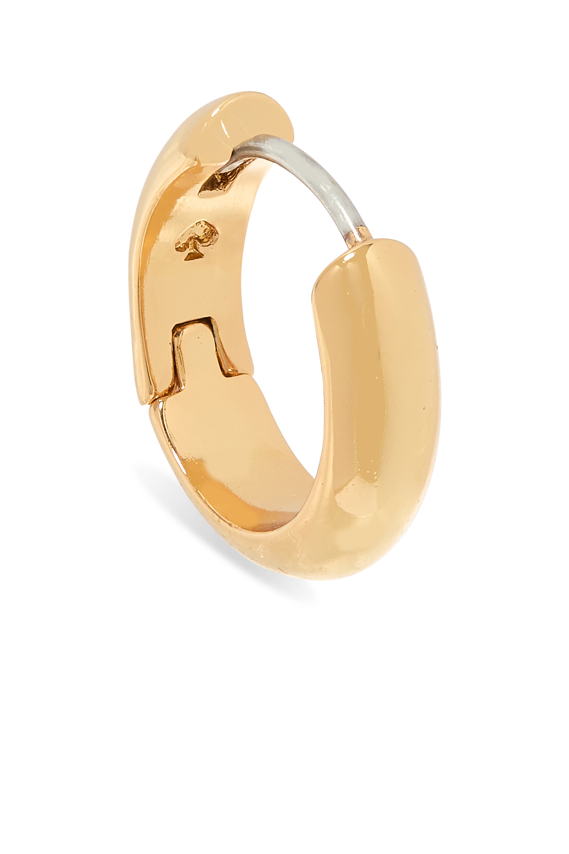 Brilliant Statements Metal Huggies, Plated Metal, Surgical Steel Posts & Cubic Zirconia