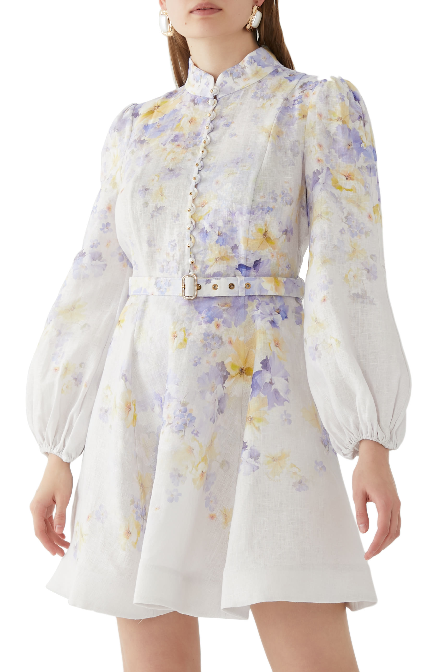 Crush Buttoned Mini Dress