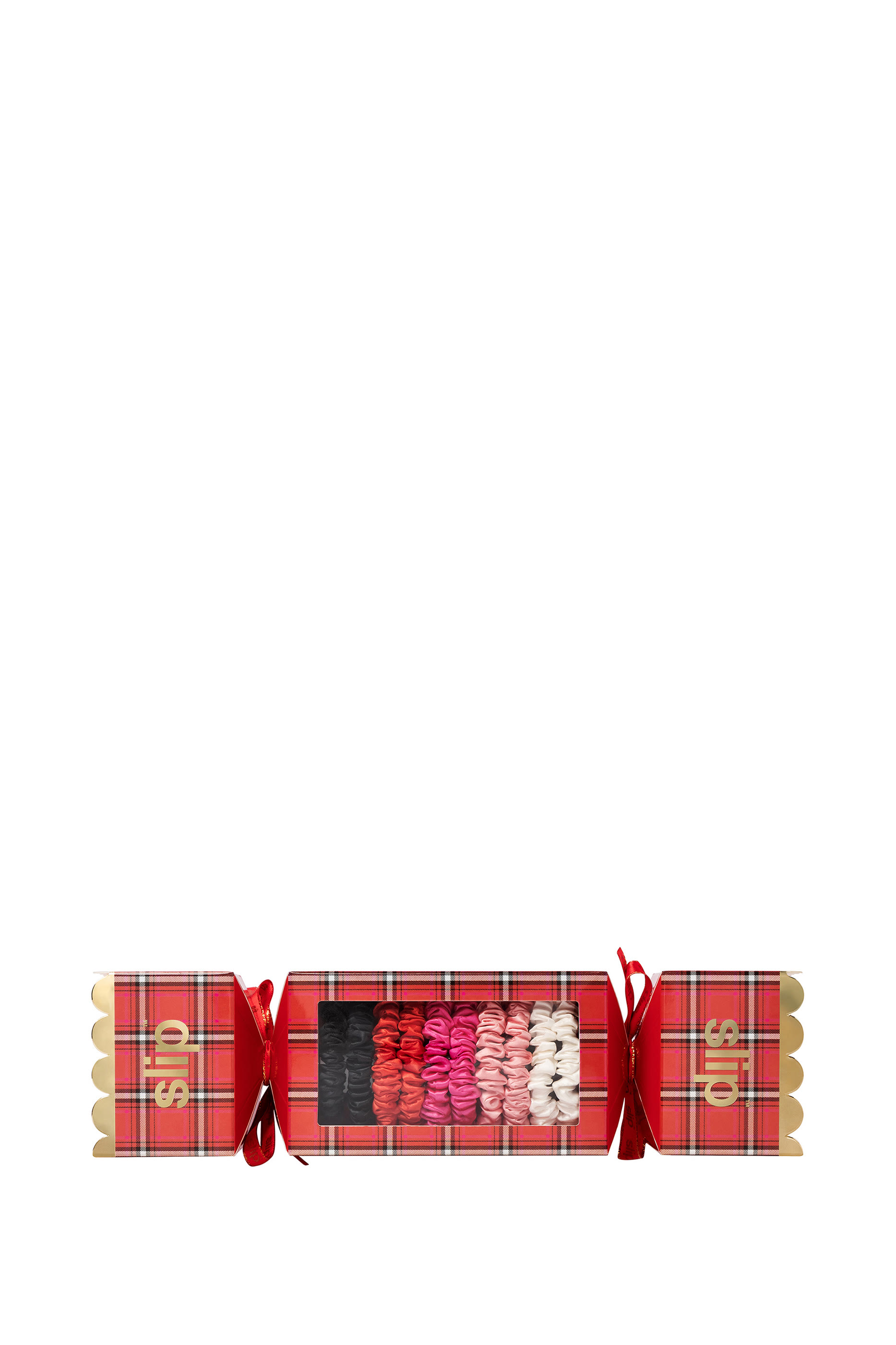 Jean Mixed Silk Scrunchie Bon Bon