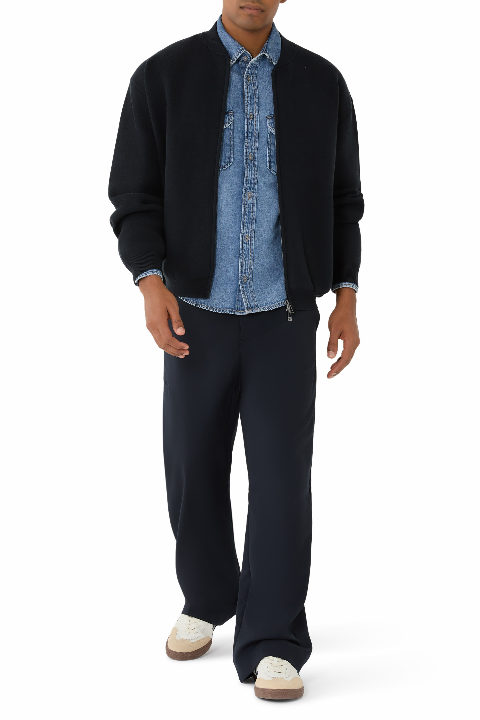 The Grid Regular Fit Denim Shirt