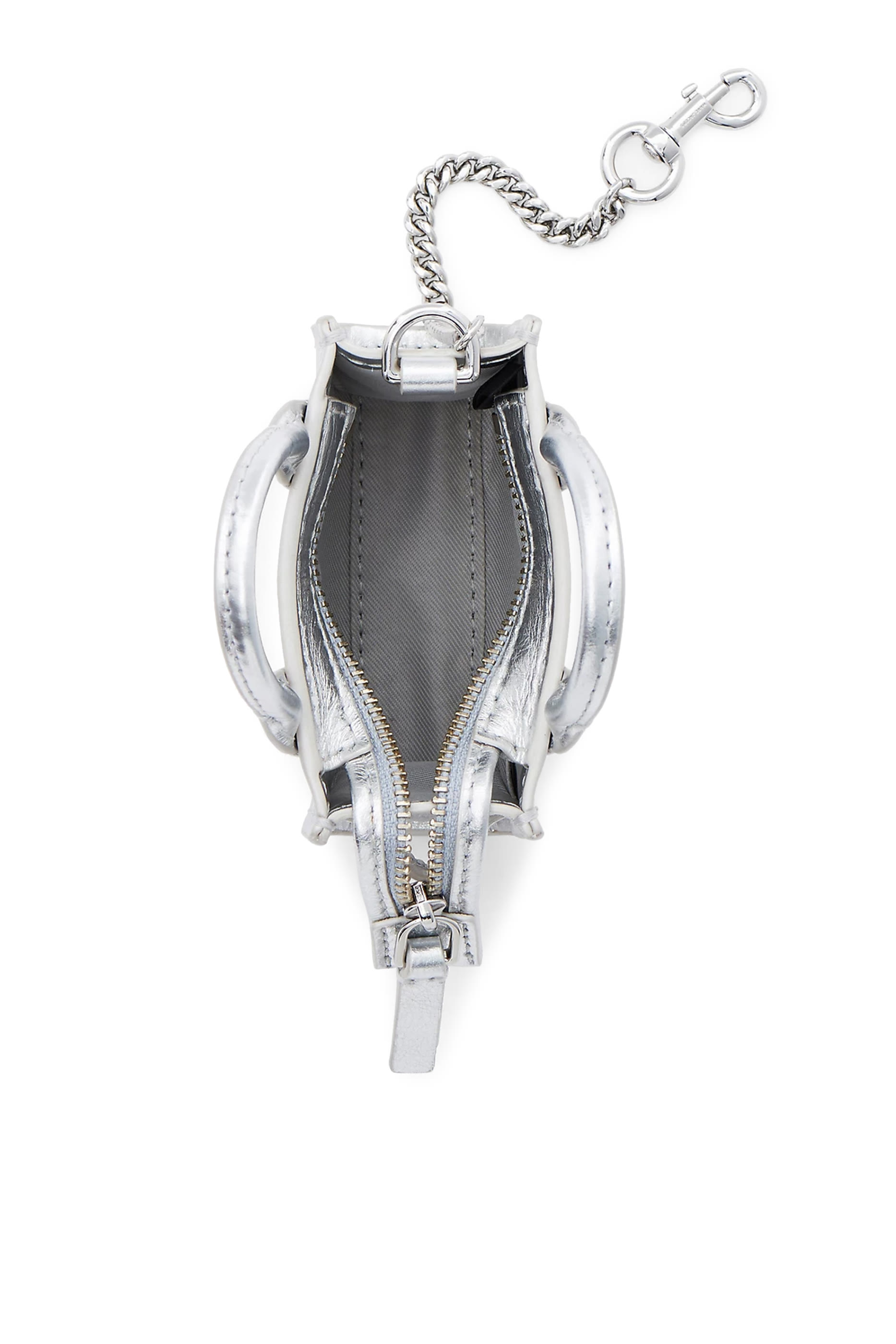 The Metallic Leather Nano Tote Bag Charm