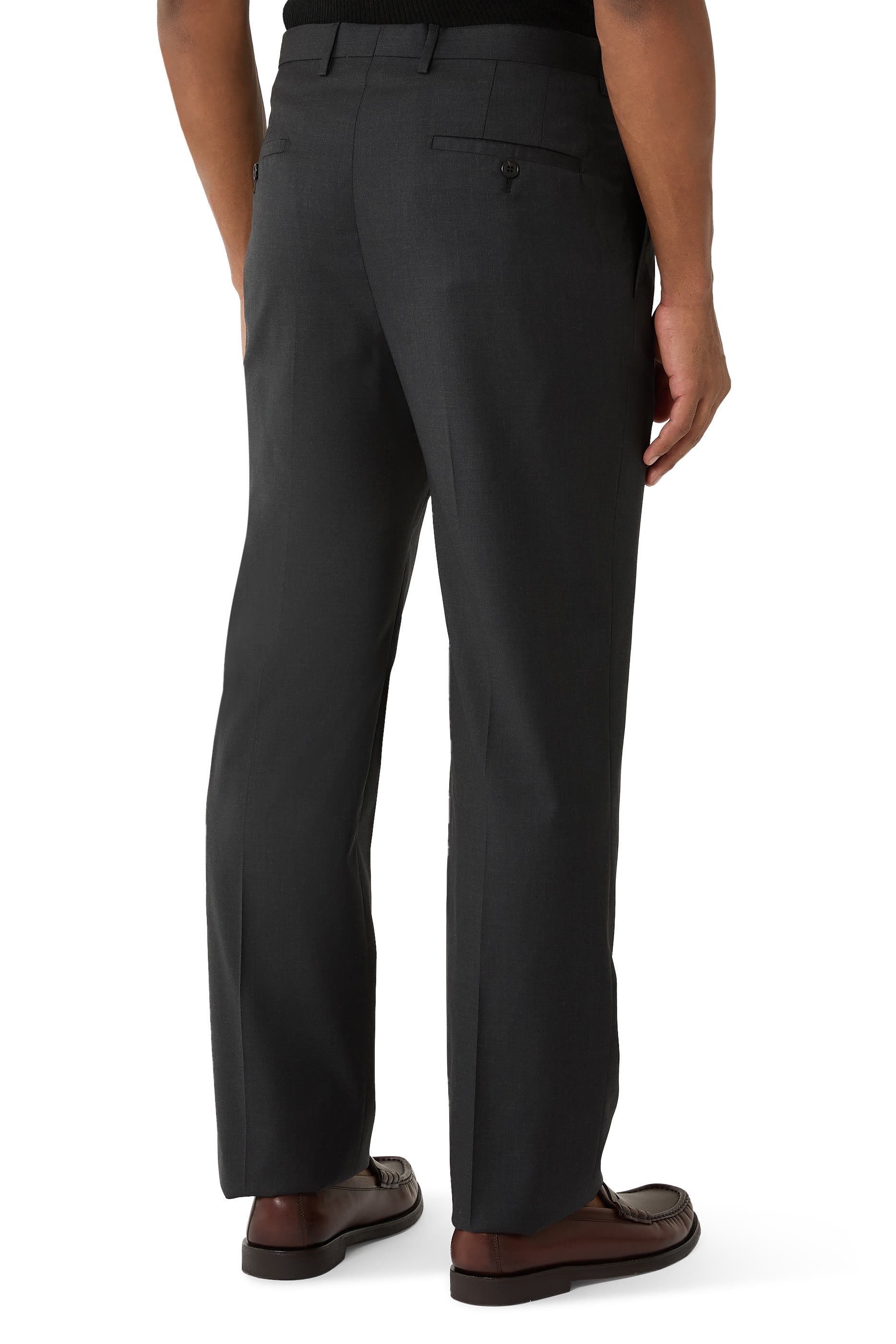 Straight-Leg Tailored Trousers