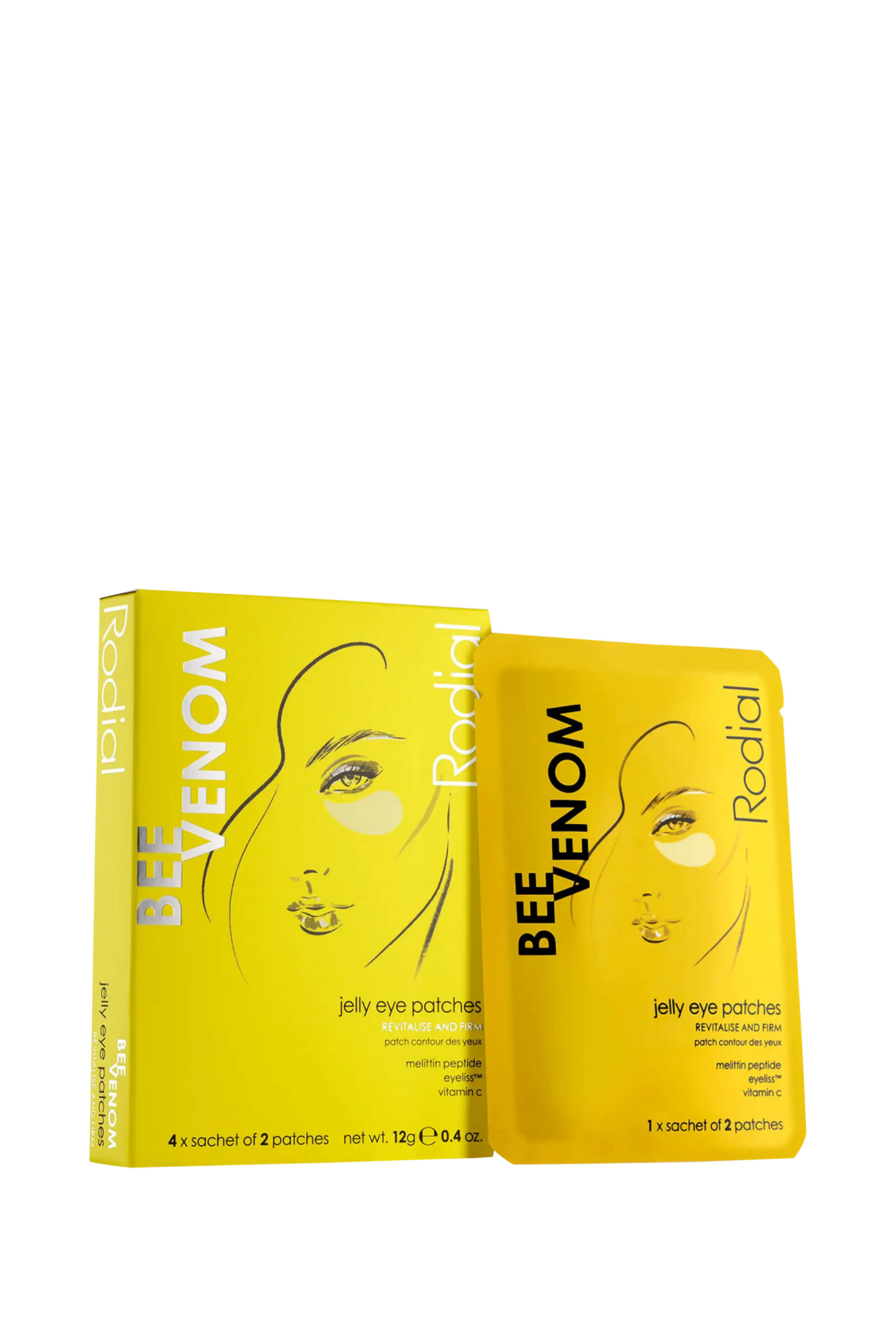 Bee Venom Jelly Eye Patches, Pack of 4