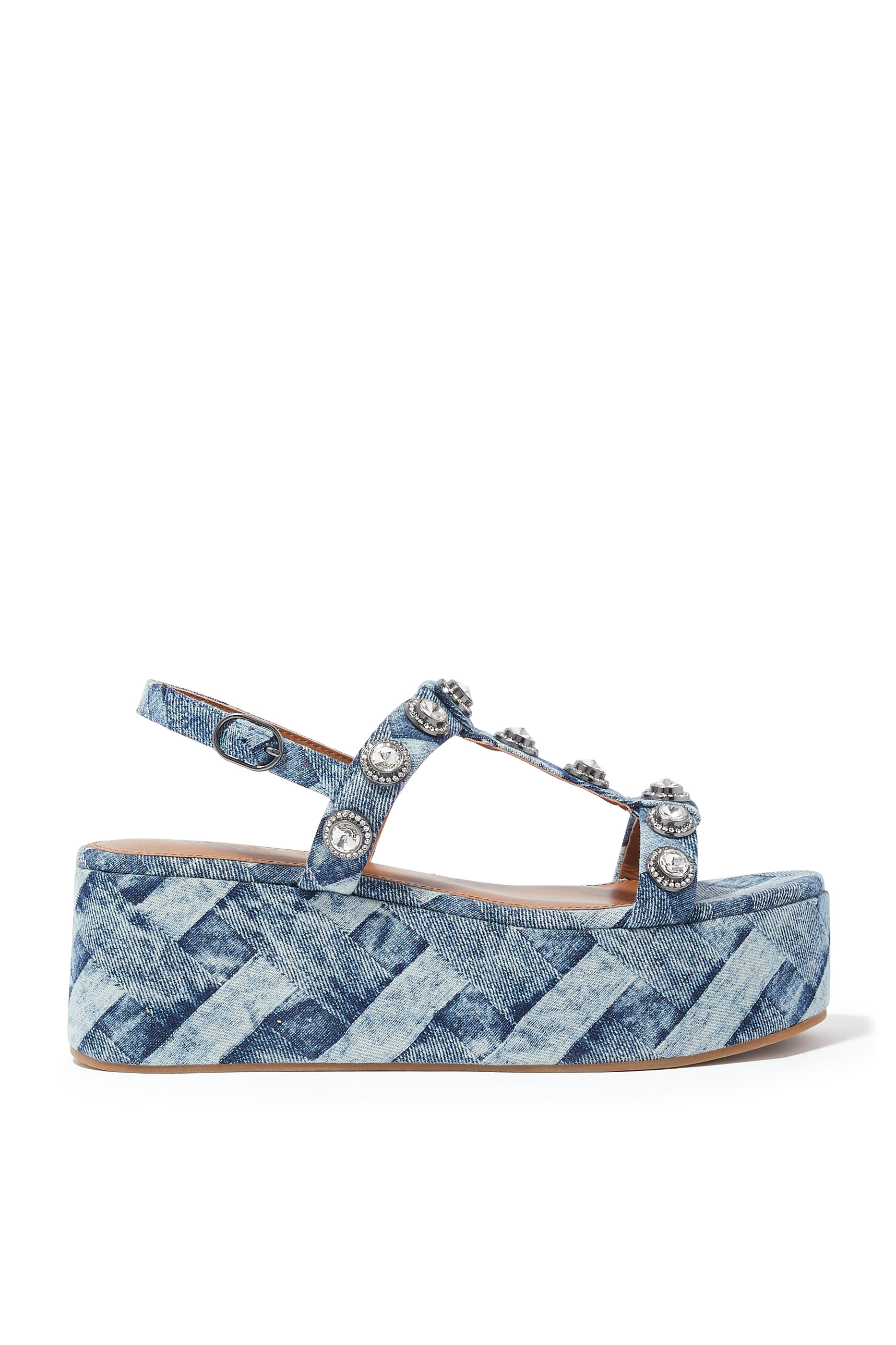 Octavia 70 Denim Platform Sandals