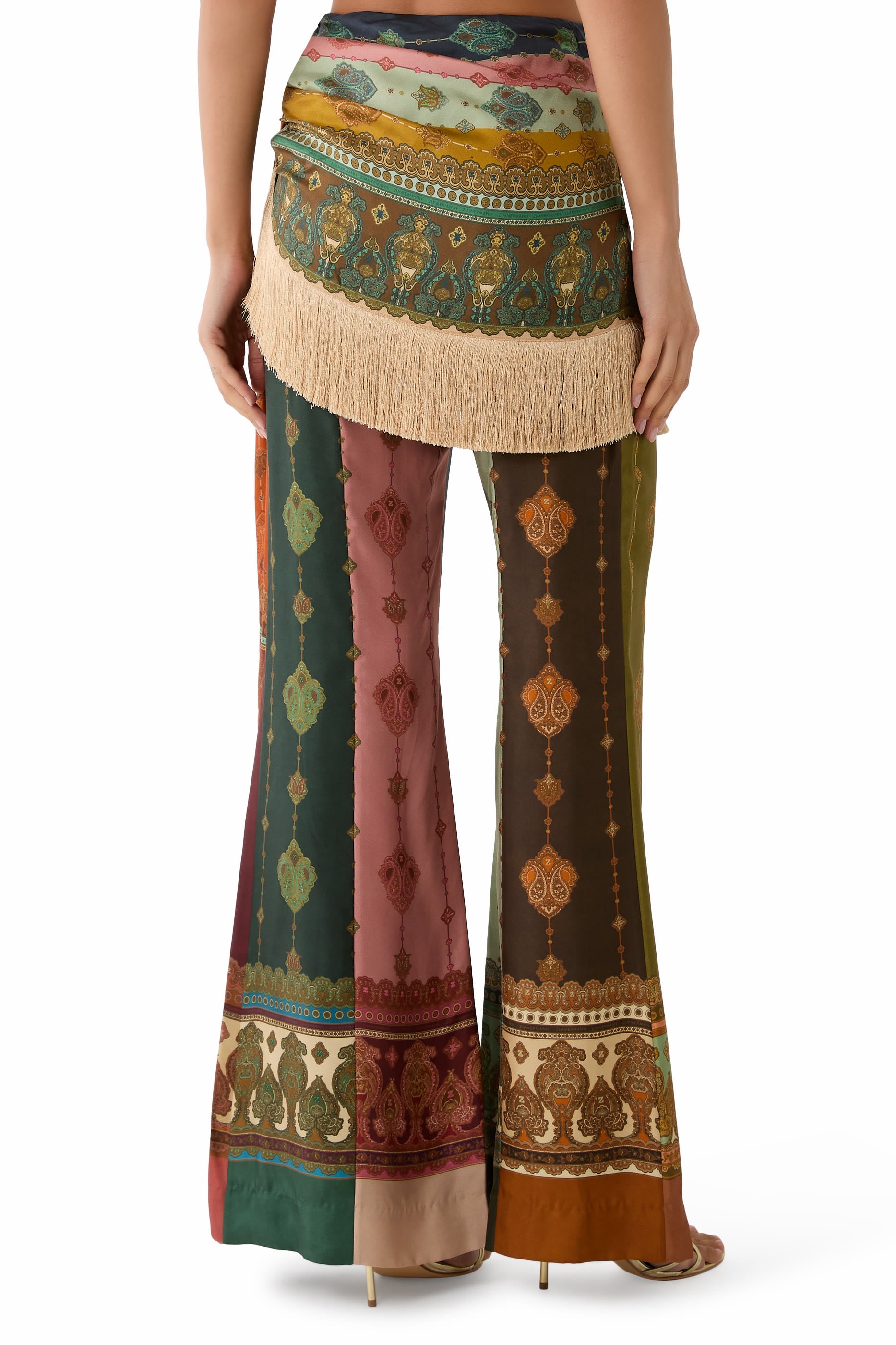 Valiant Fringed Flare Pants 