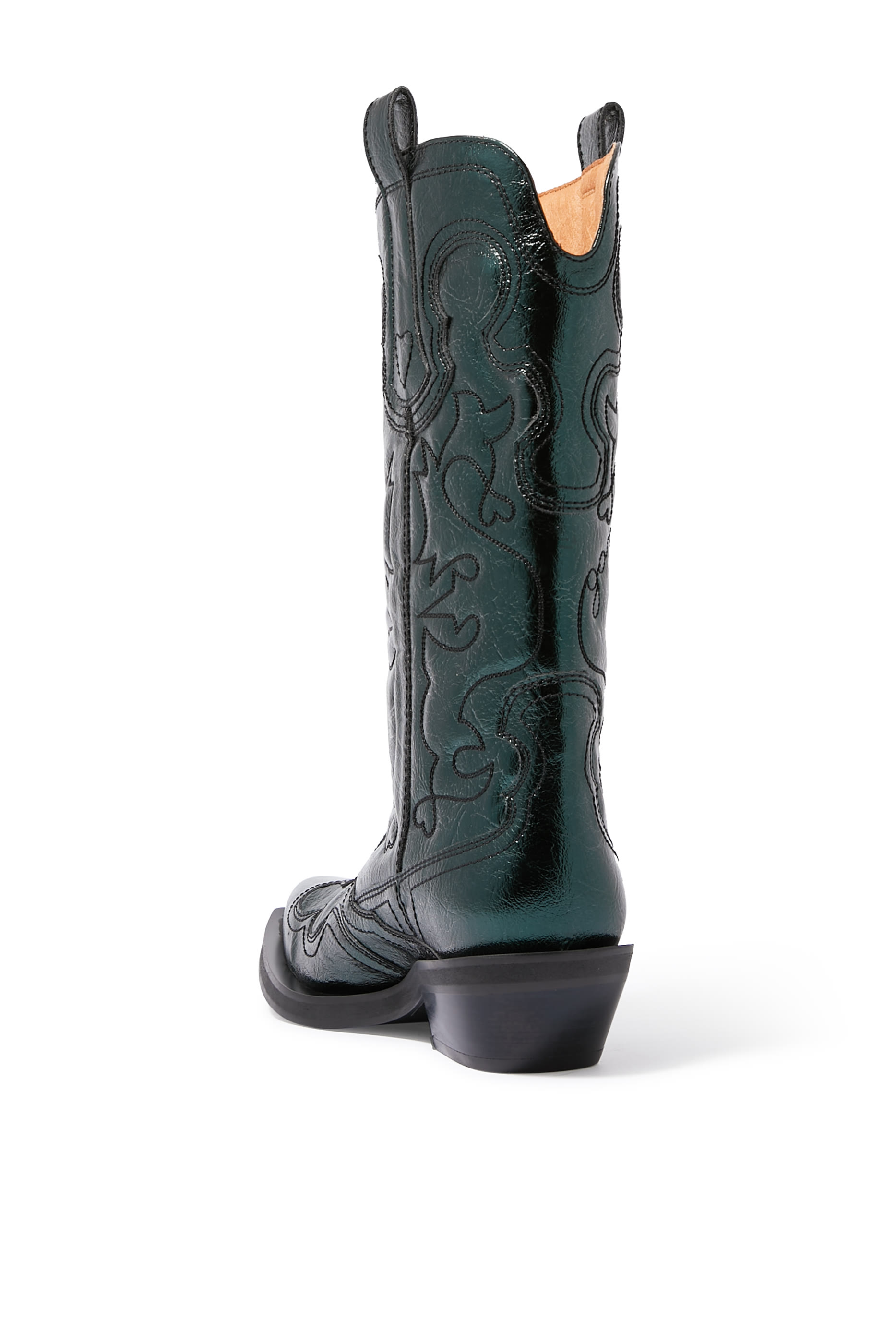 Mid Shaft Embroided 40 Western Boots