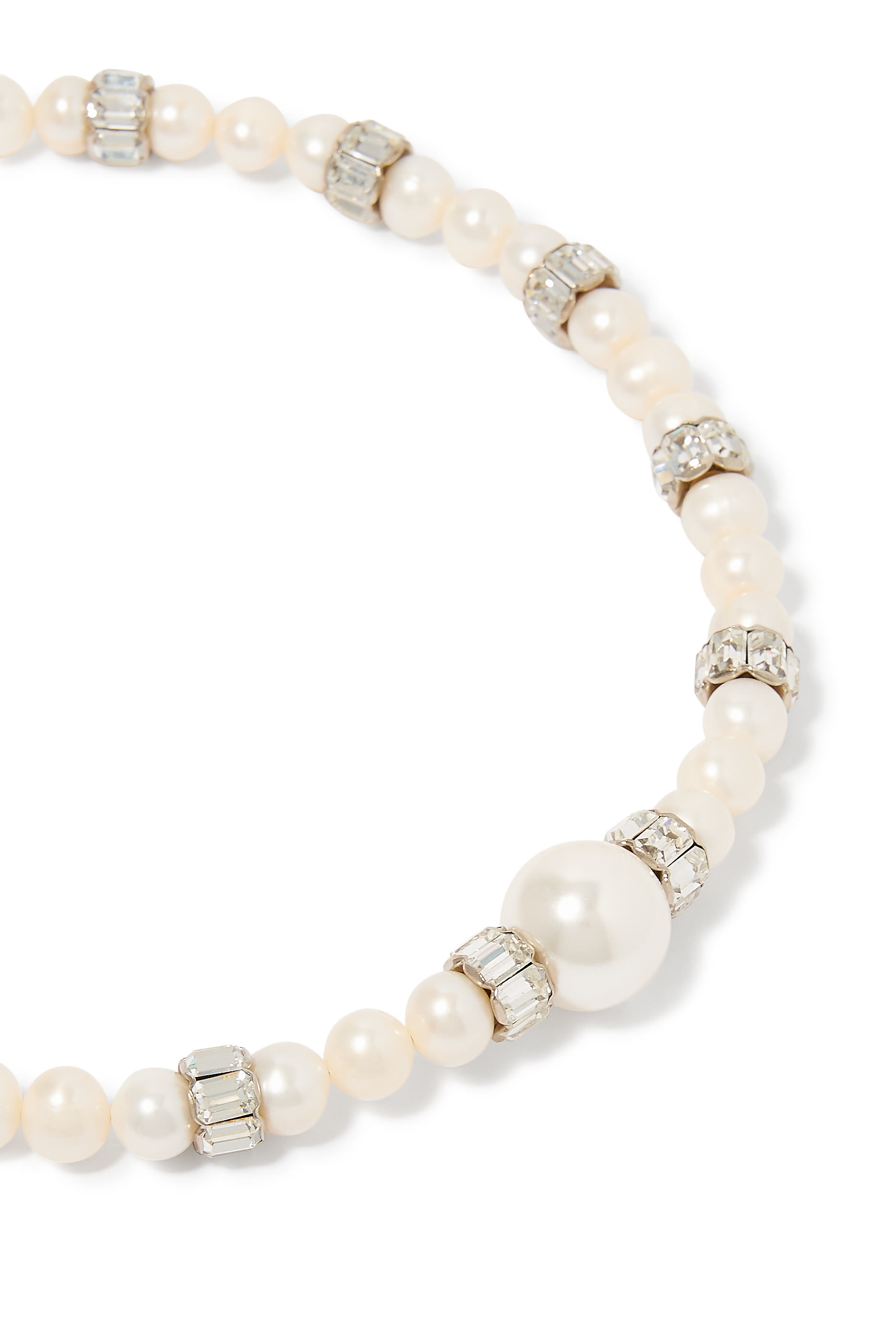 Pearl with Strass Necklace