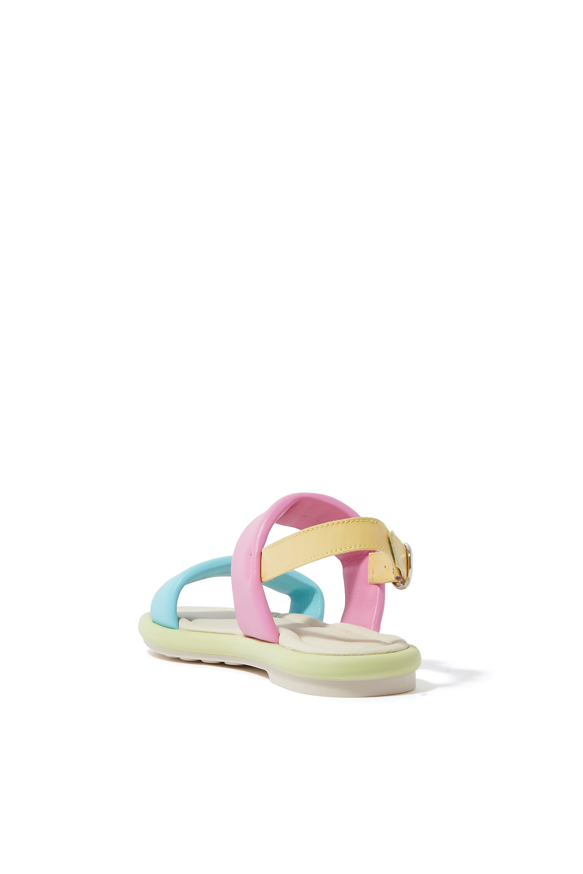 Kids Nappa Leather Strap Sandals
