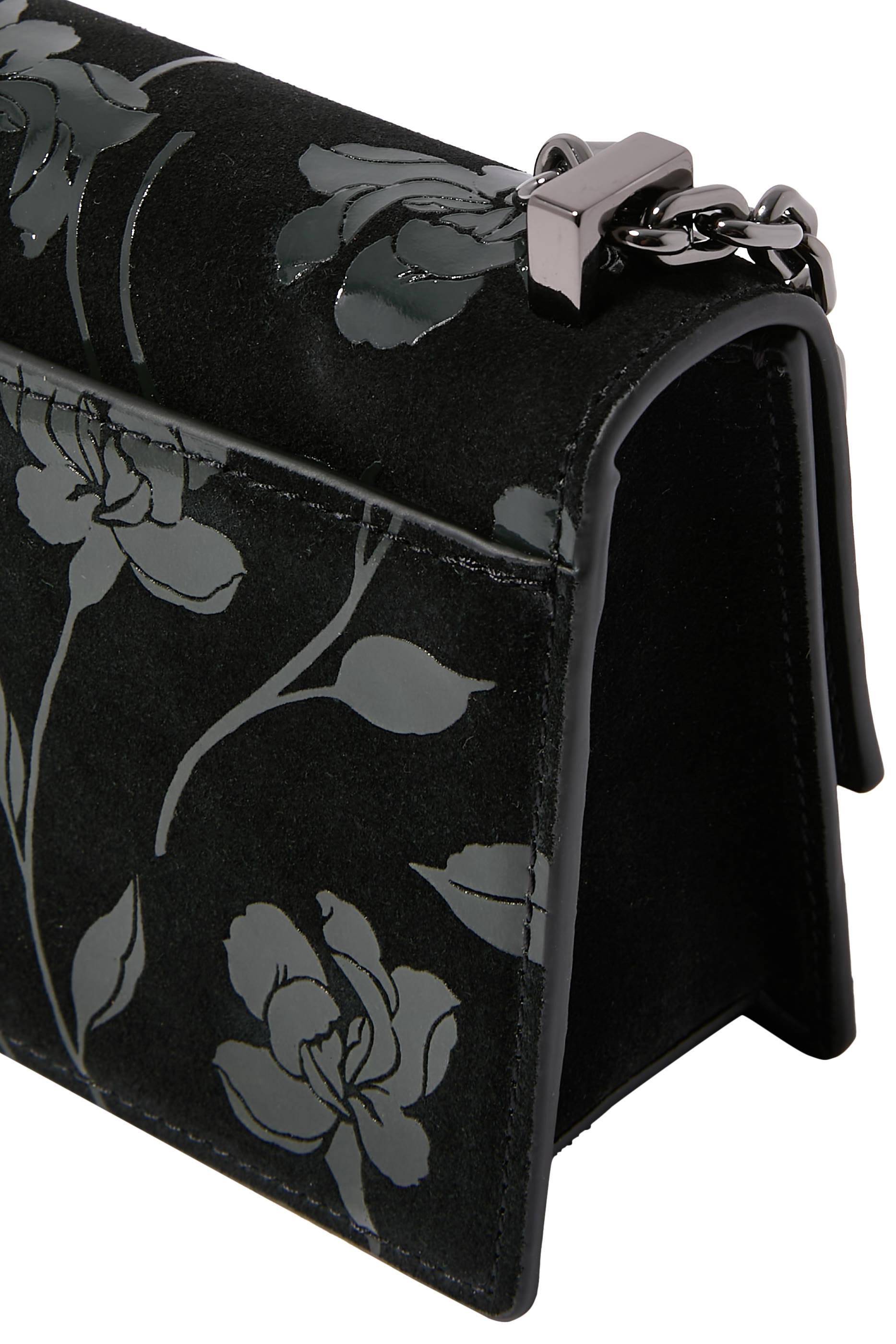 Deco Suede Shoulder Bag 