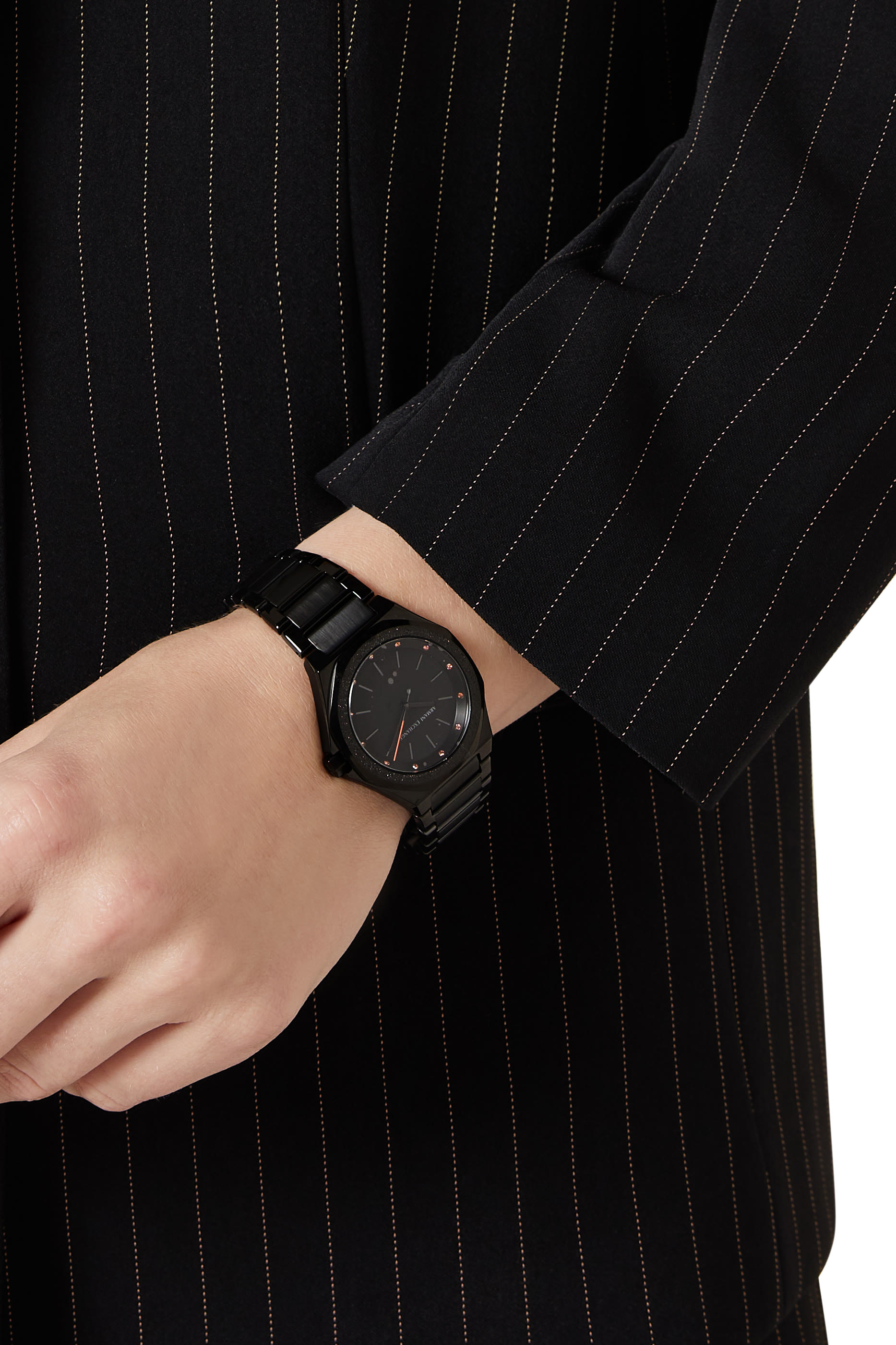 Three-Hand Stainless Steel Watch