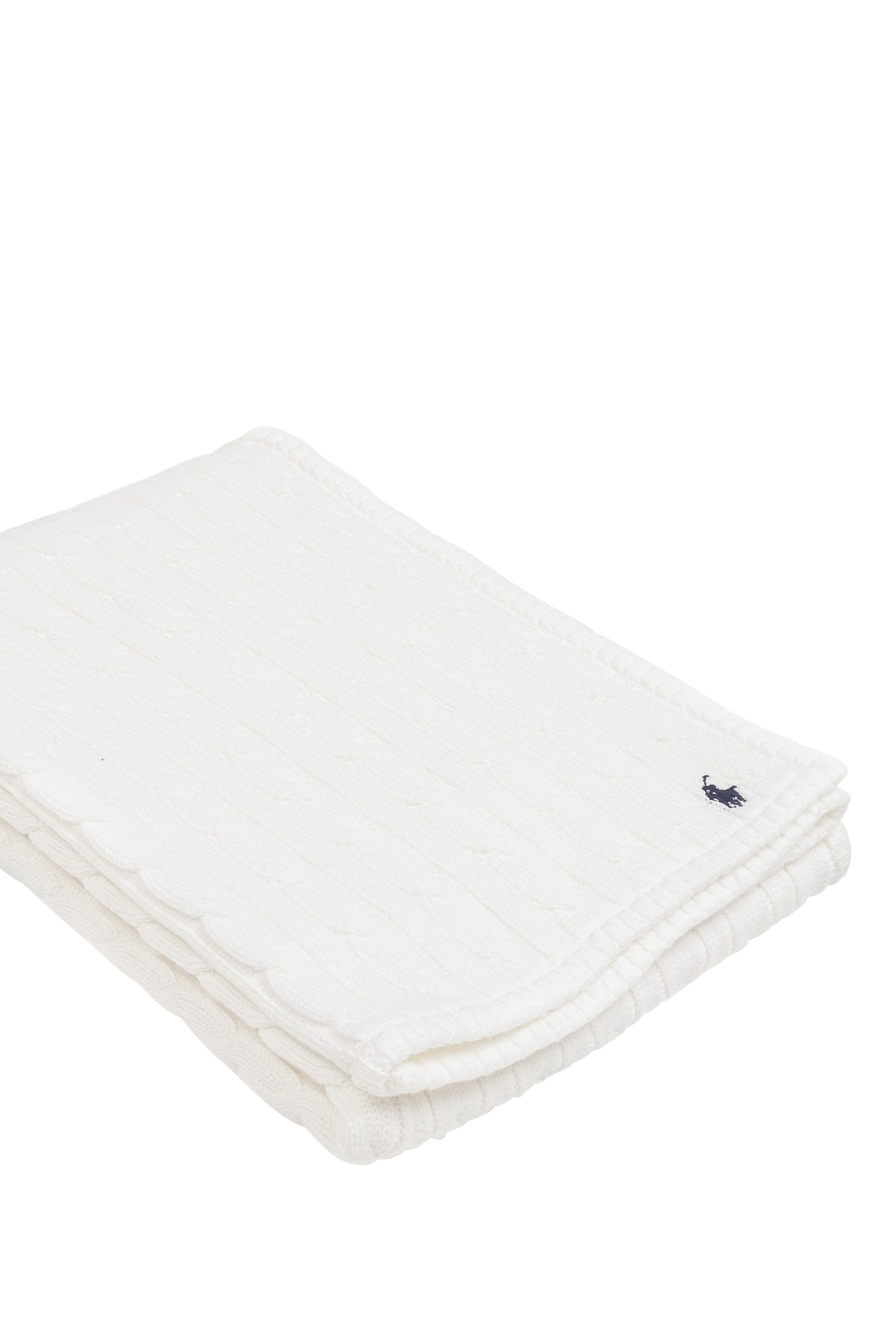 Cable-Knit Cotton Baby Blanket