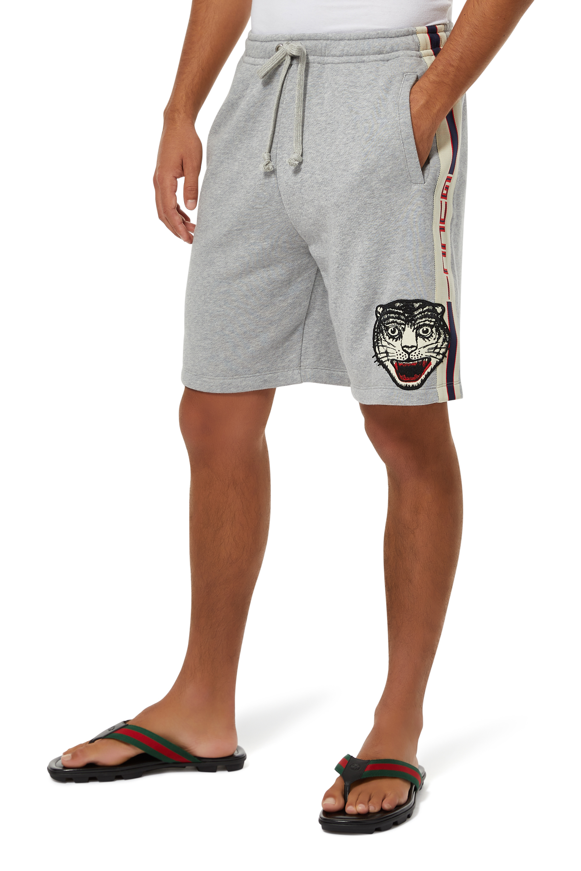 Stripe Cotton Shorts