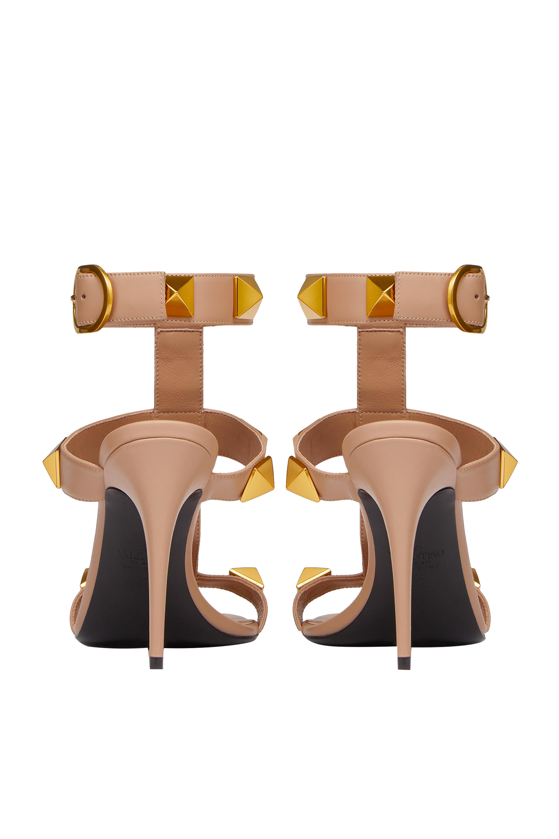  Roman Stud Heeled Sandal