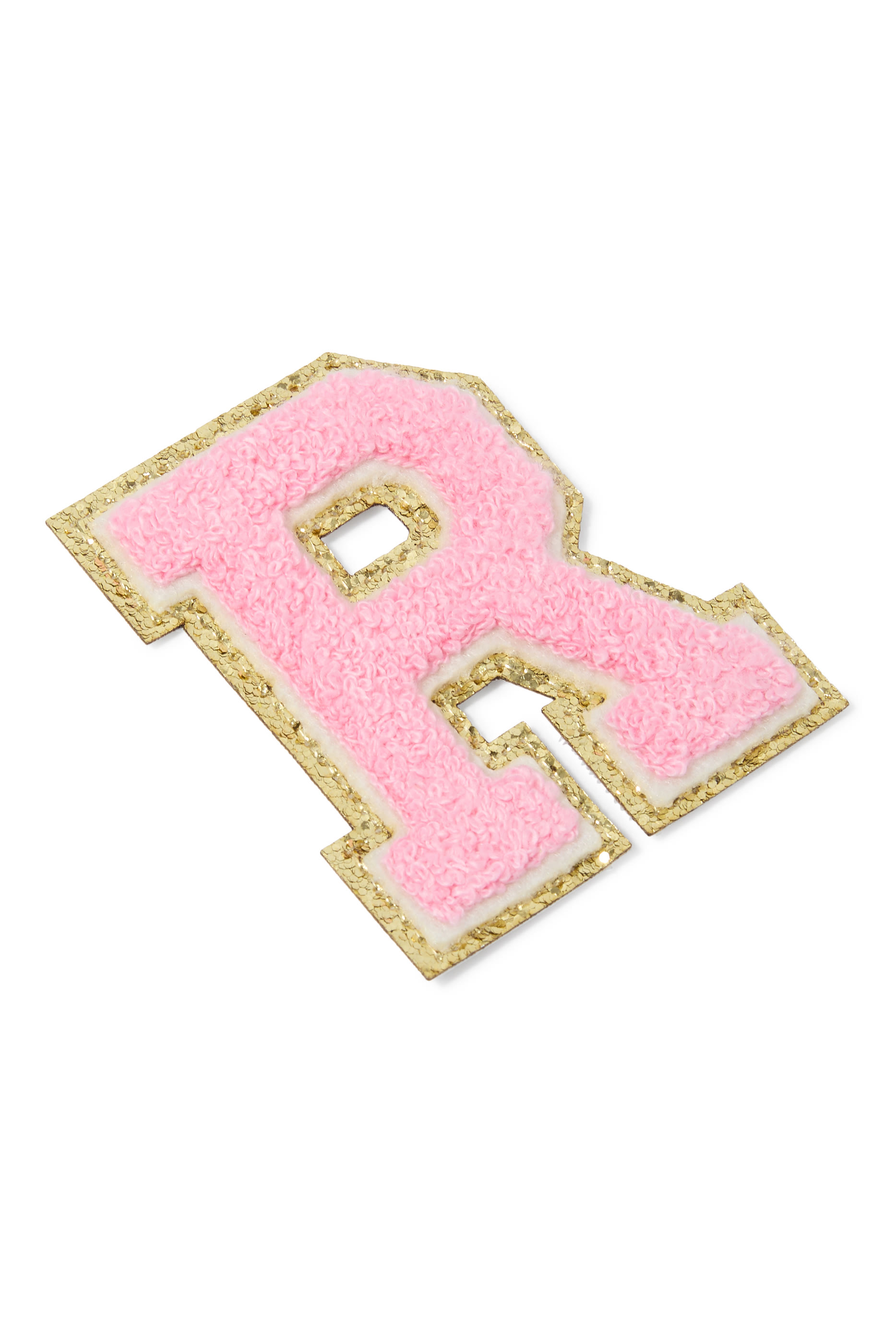 Kids  3" Chenille Sparkle R Letter Patch