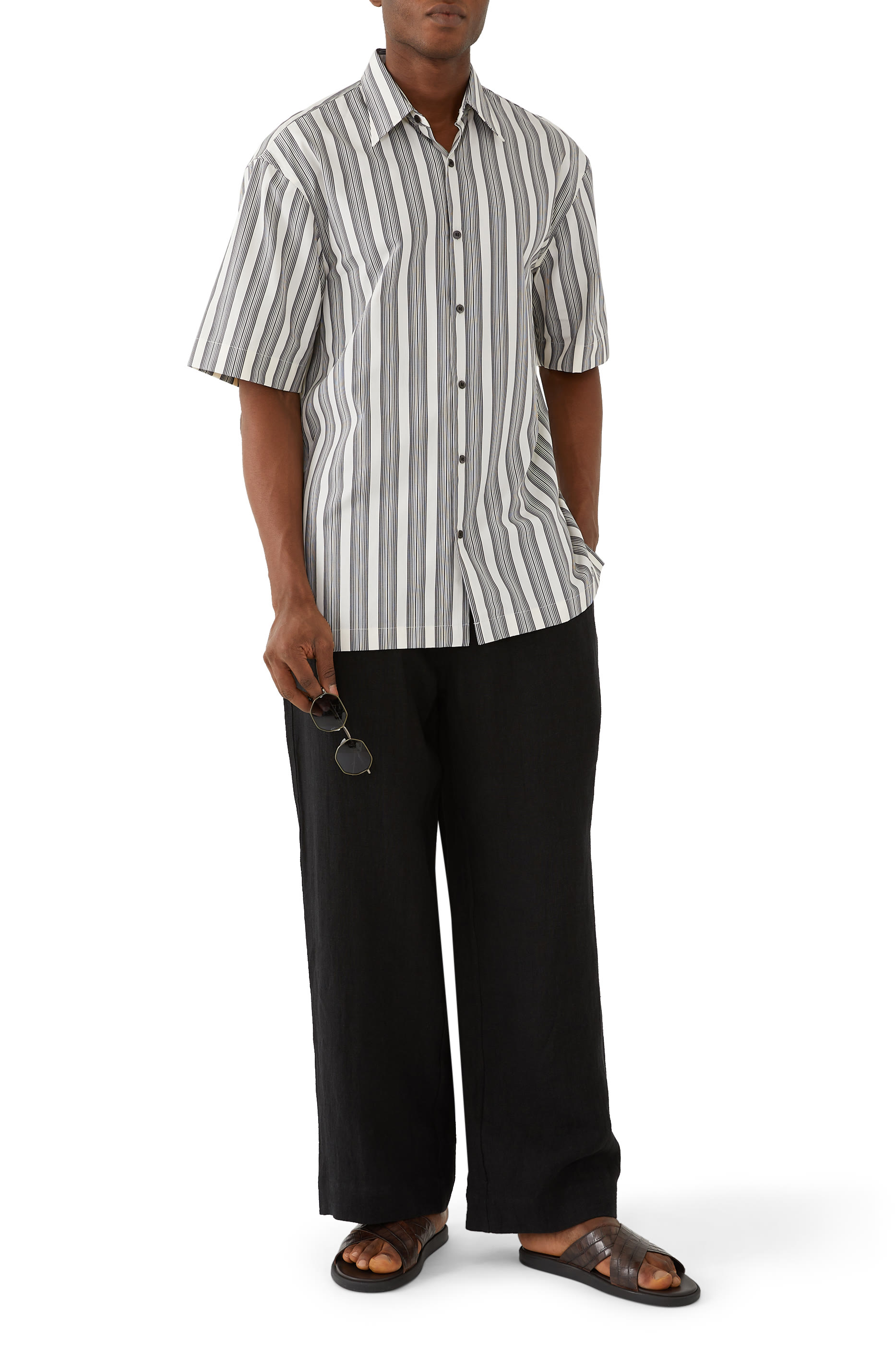 Mykonos Flat Leather Sandals