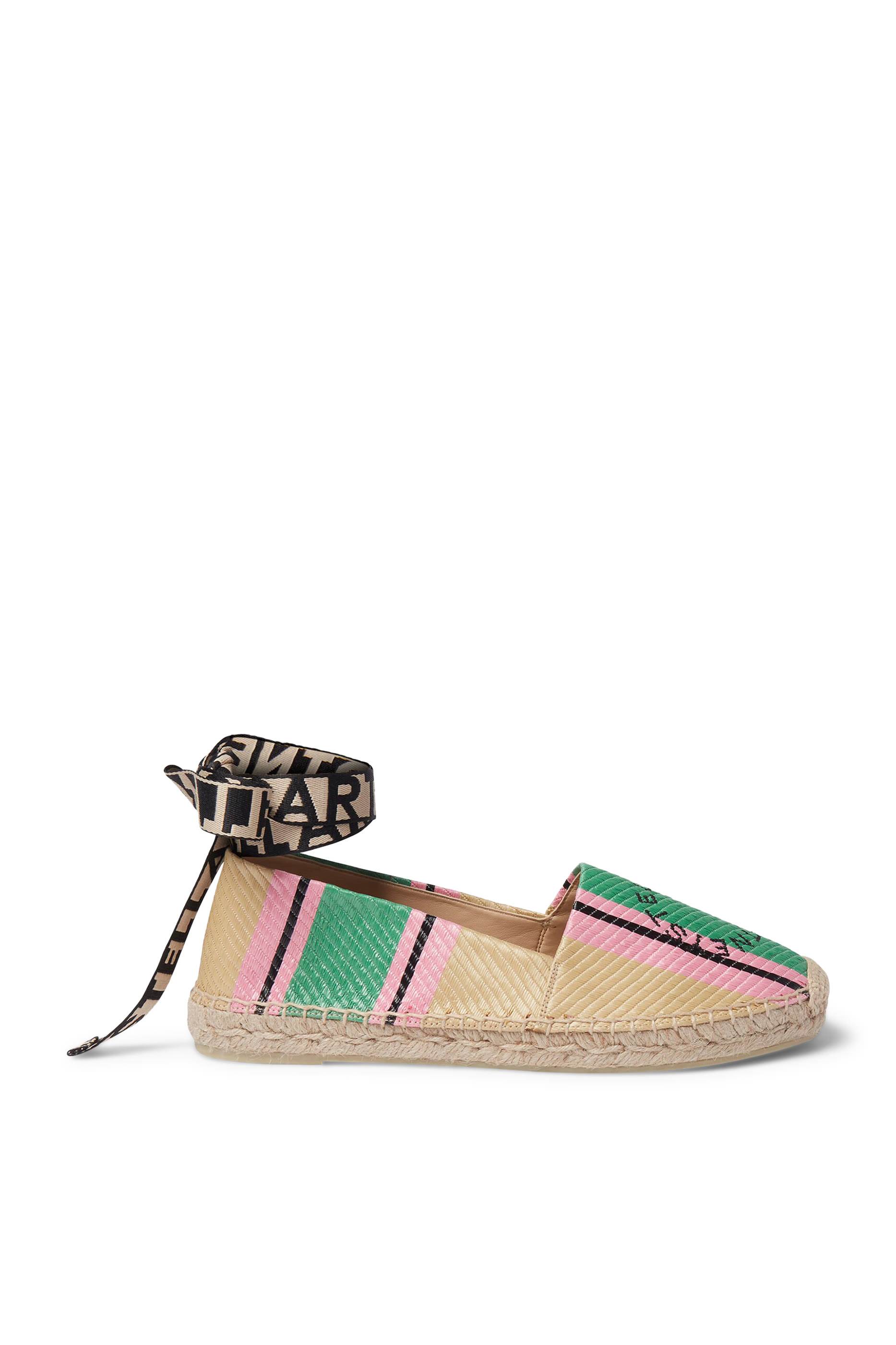 Gaia Striped Raffia Espadrilles
