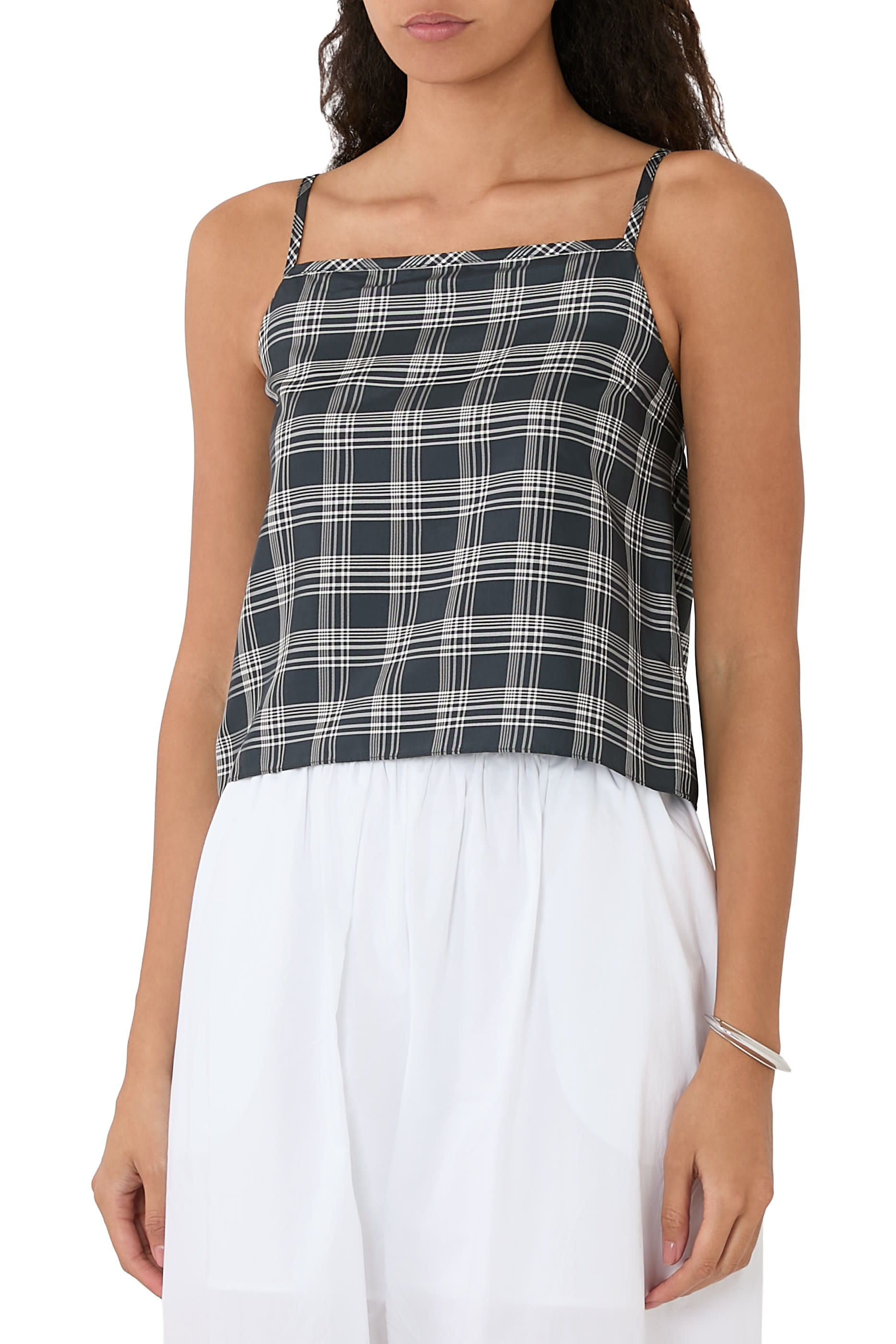 Plaid Strap Top 