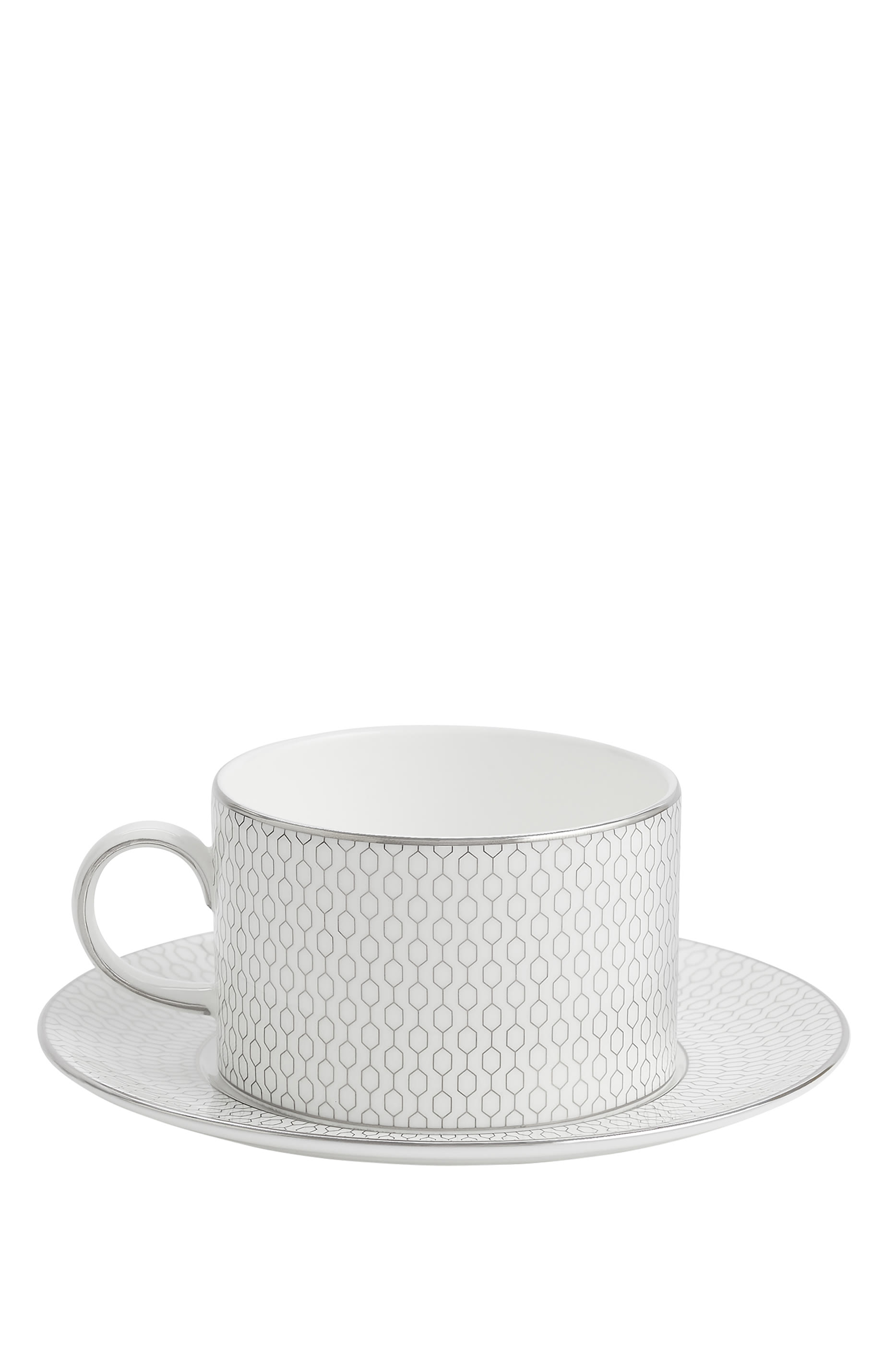Gio Platinum Teacup & Saucer