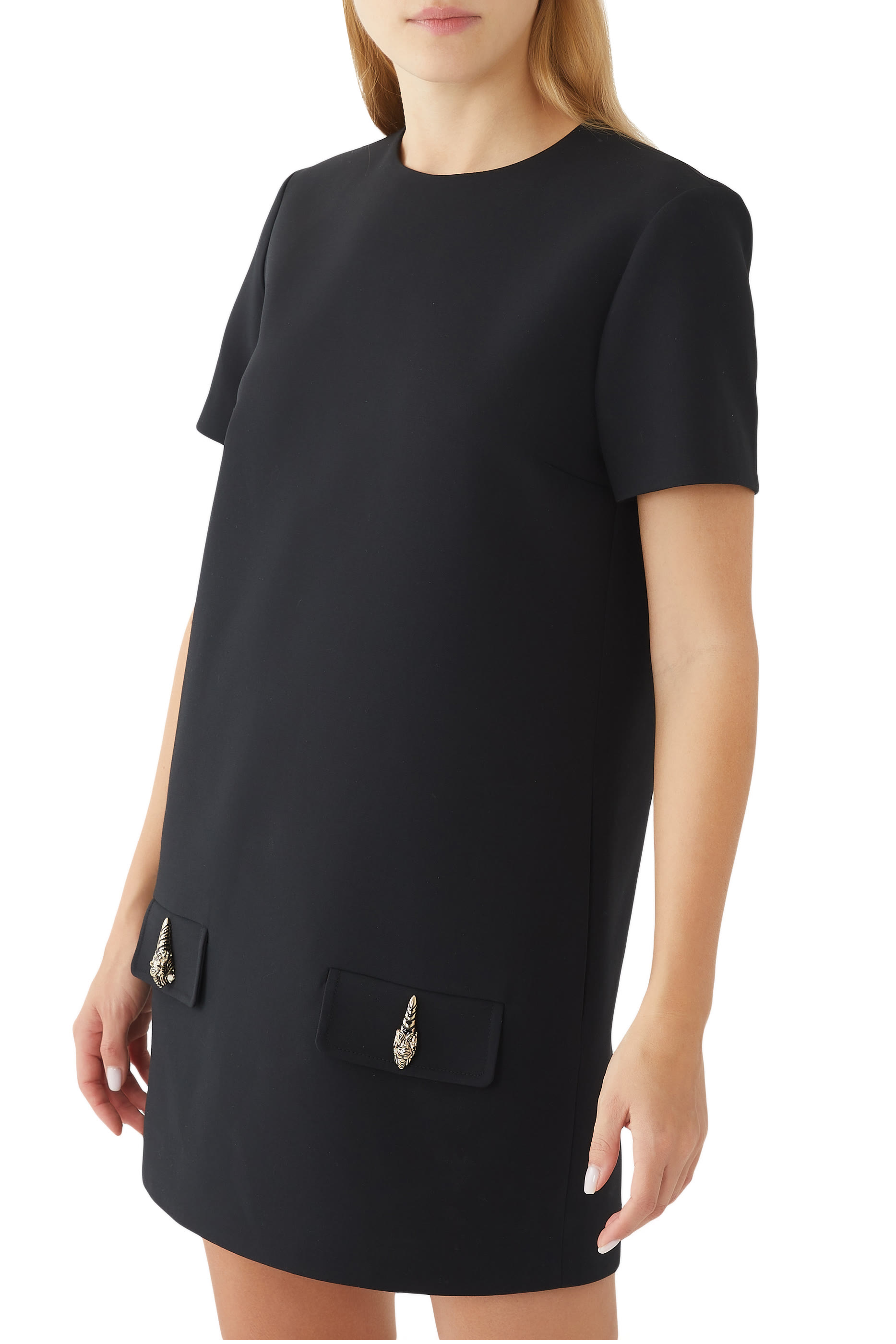 Cady Crepe Wool Silk Dress