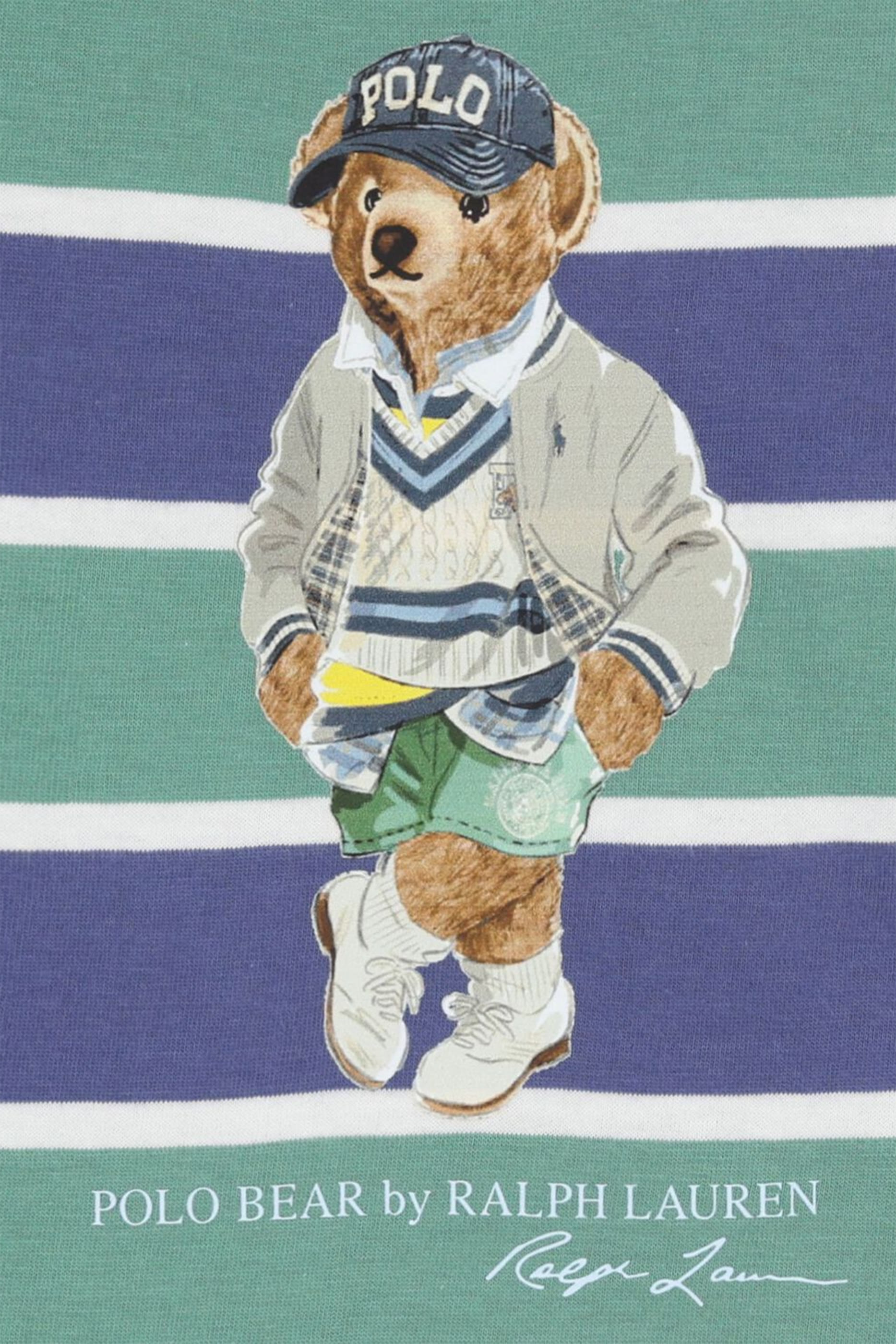 Kids Polo Bear Cotton T-Shirt & Shorts Set 