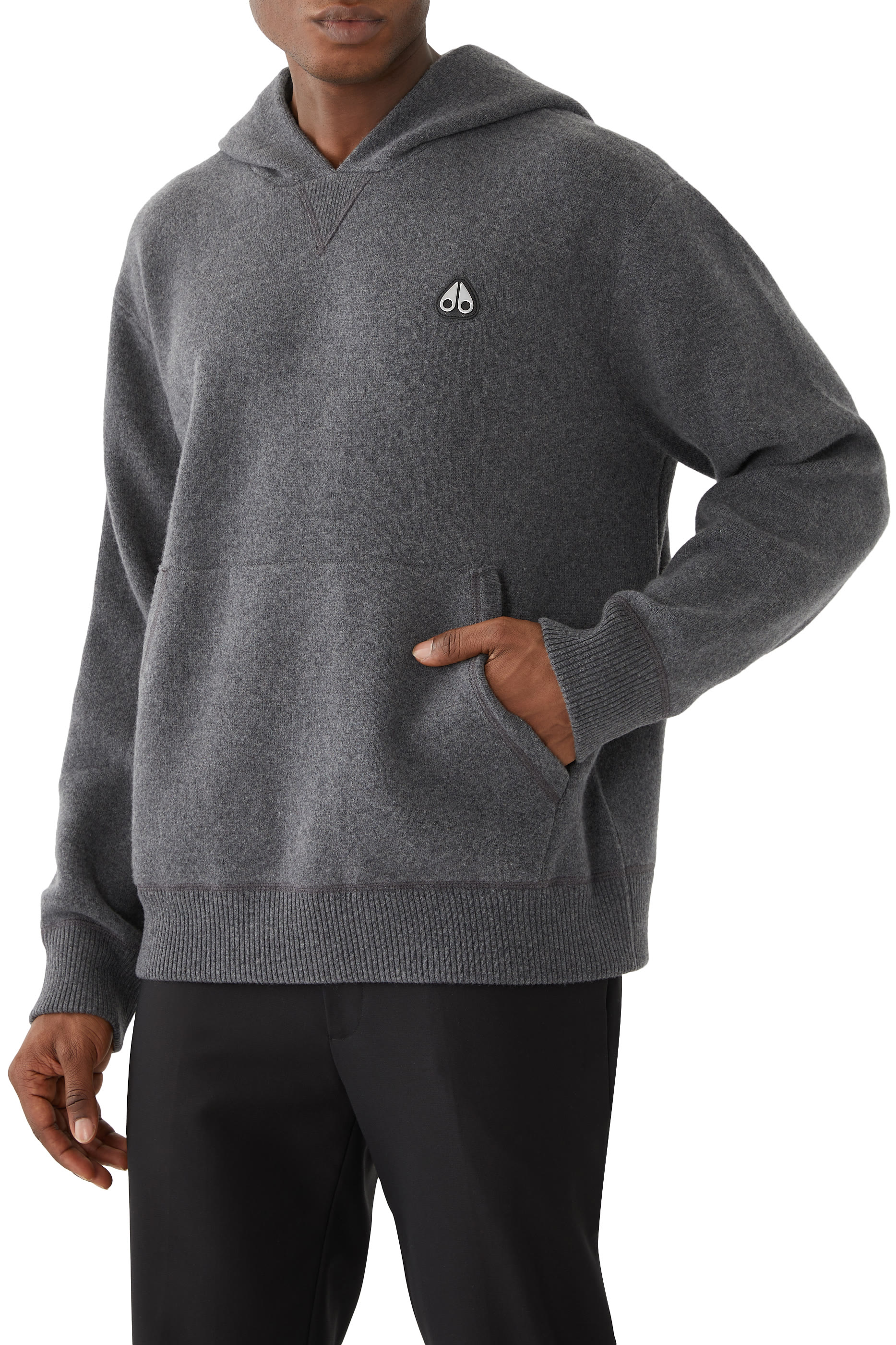 Wool-Cashmere Logo Hoodie