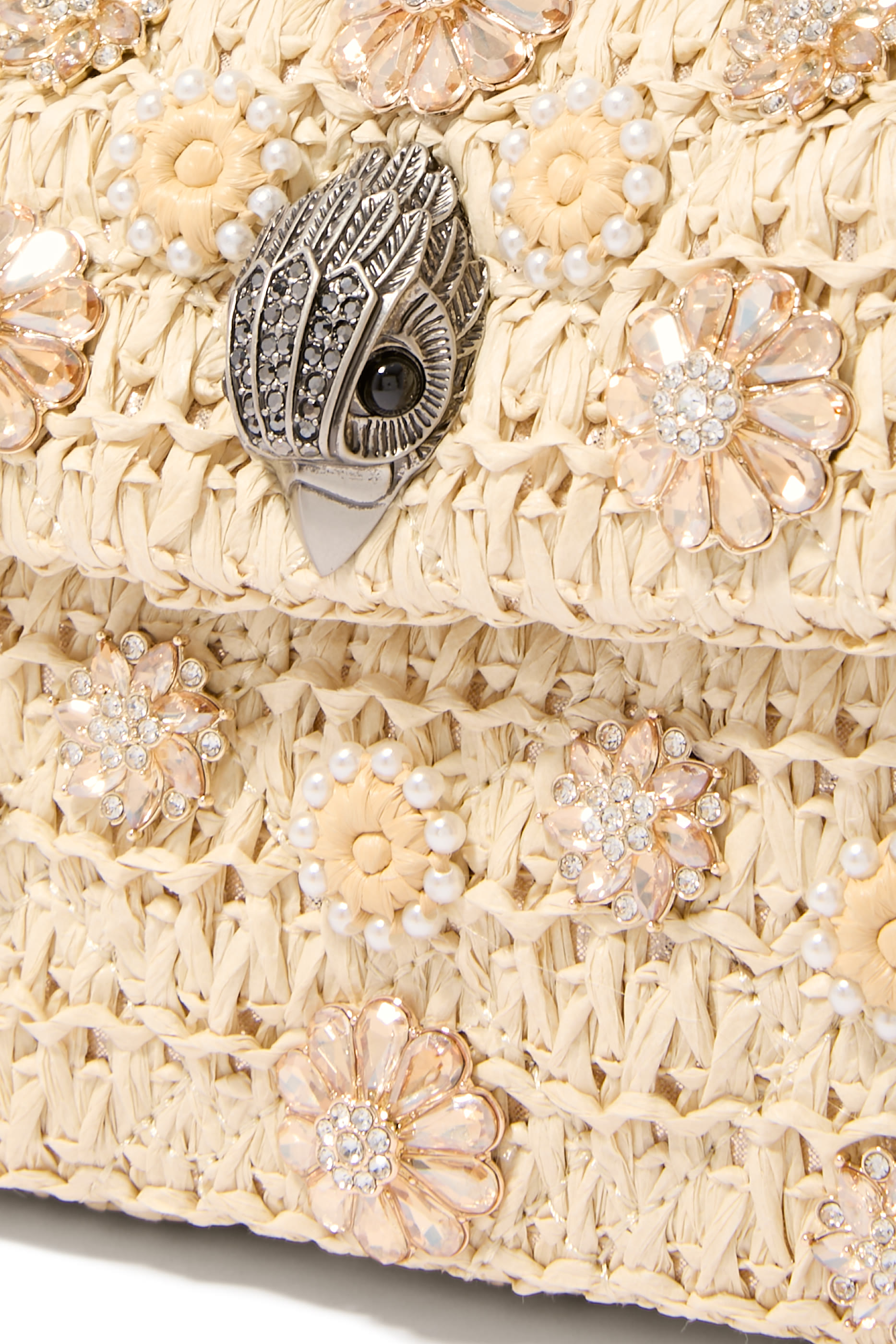 Kensington Raffia Effect Mini Crossbody Bag