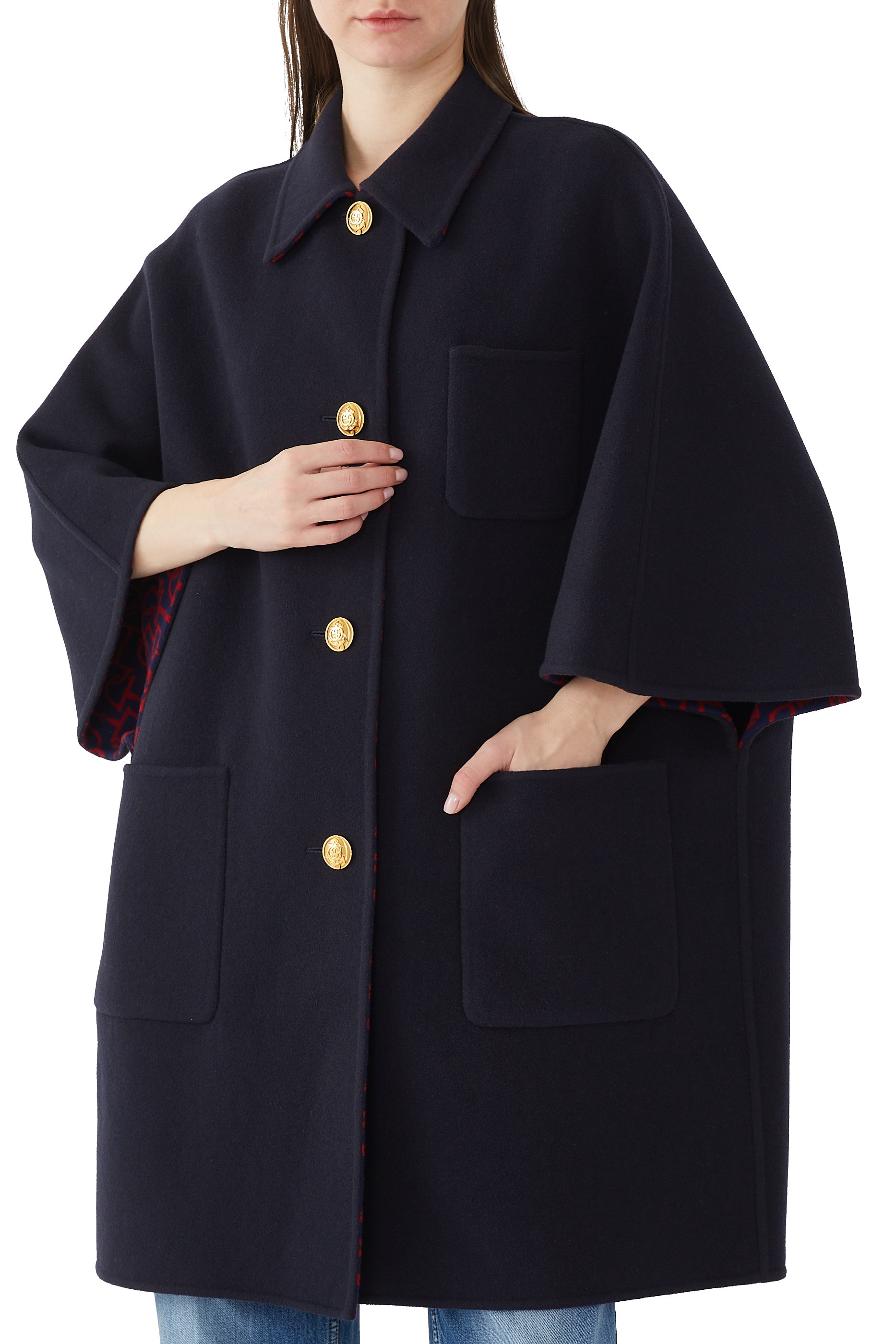Reversible Wool Silk Coat