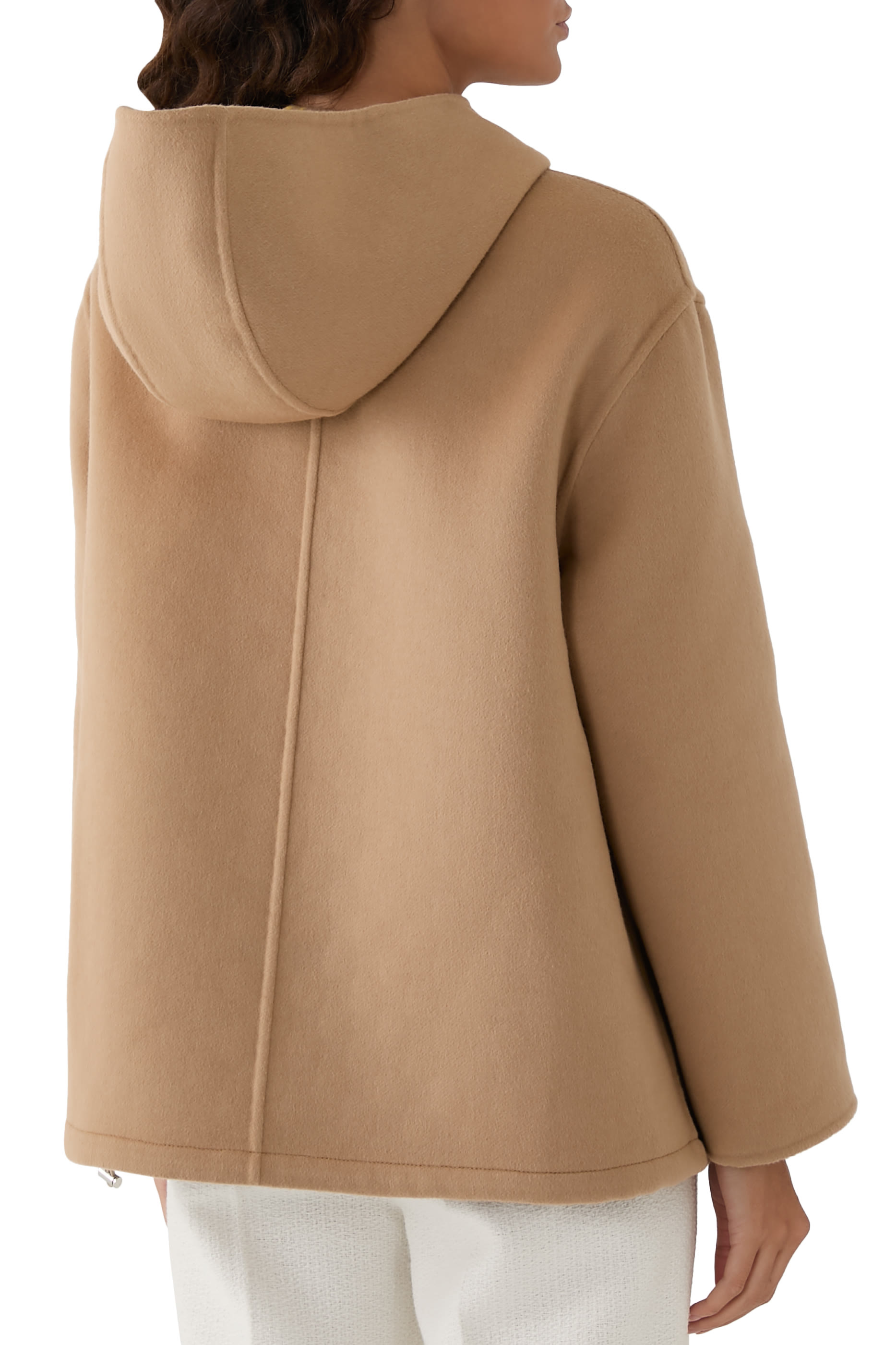 Embroidered Wool and Silk Hooded Jacket