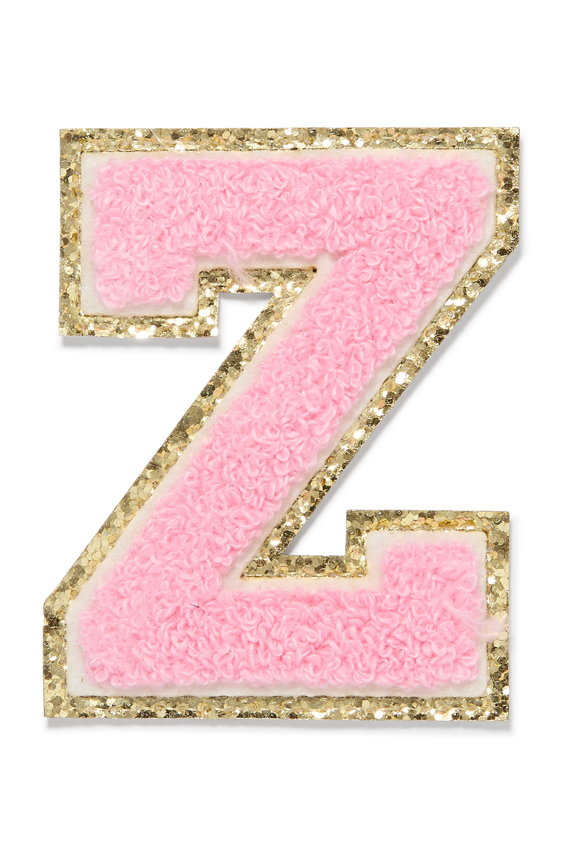 3” Chenille Sparkle Z Letter Patch