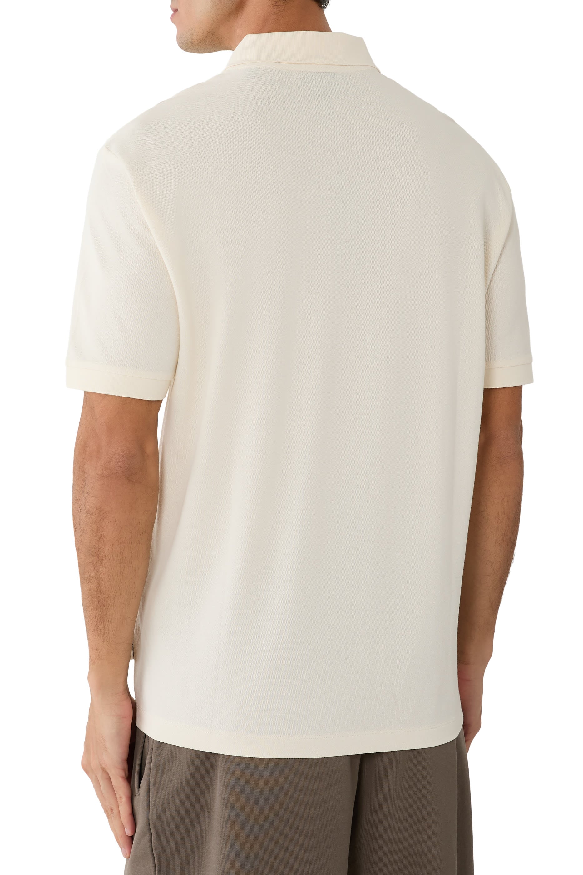 AX Logo Rib Details Polo Shirt