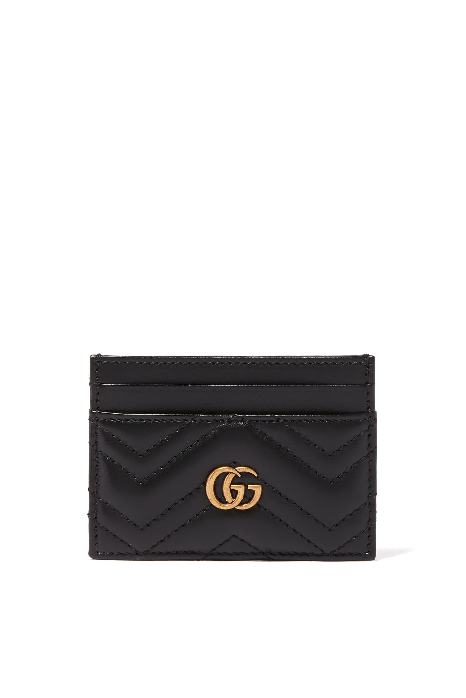 GG Marmont Matelass&eacute; Leather Card Case