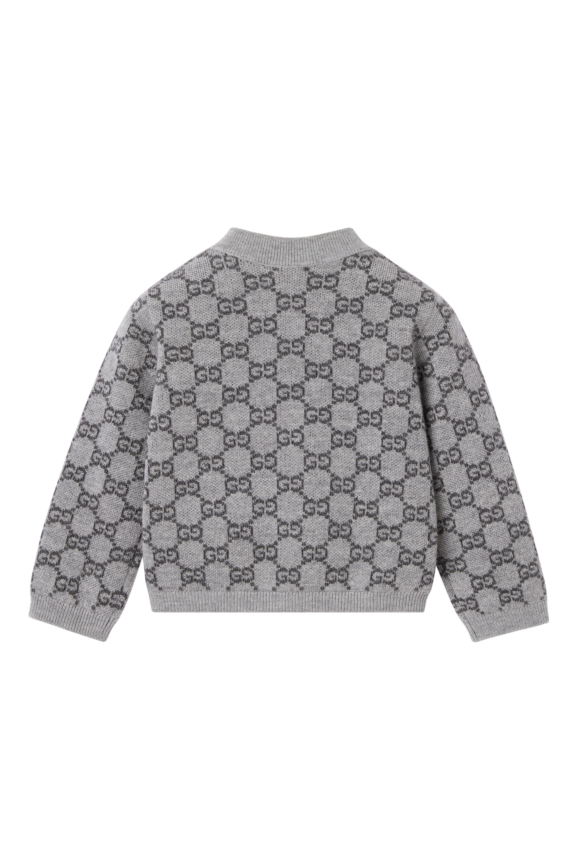 Kids GG Wool Jacquard Cardigan