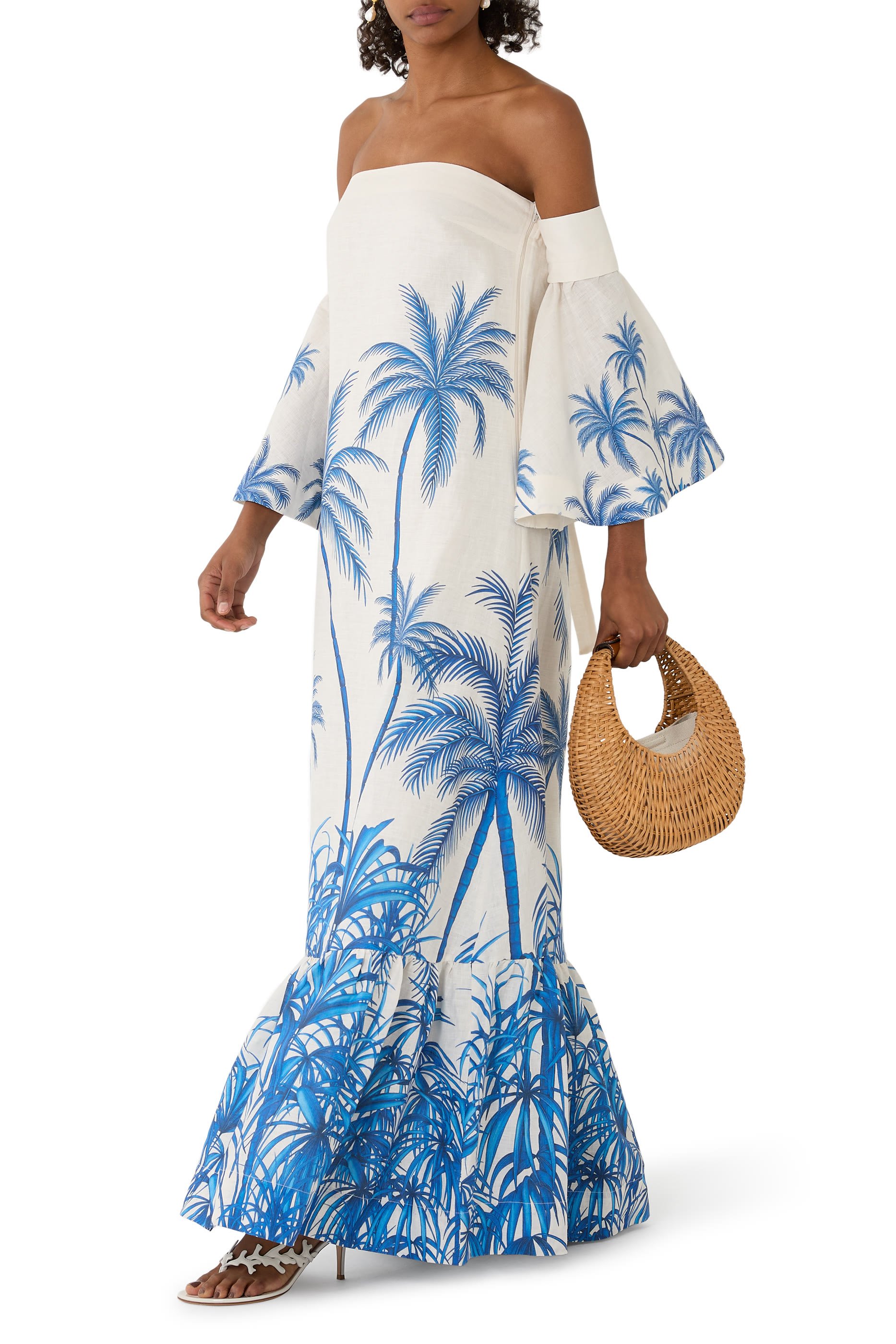 De Isla Maxi Off-Shoulder Maxi Dress